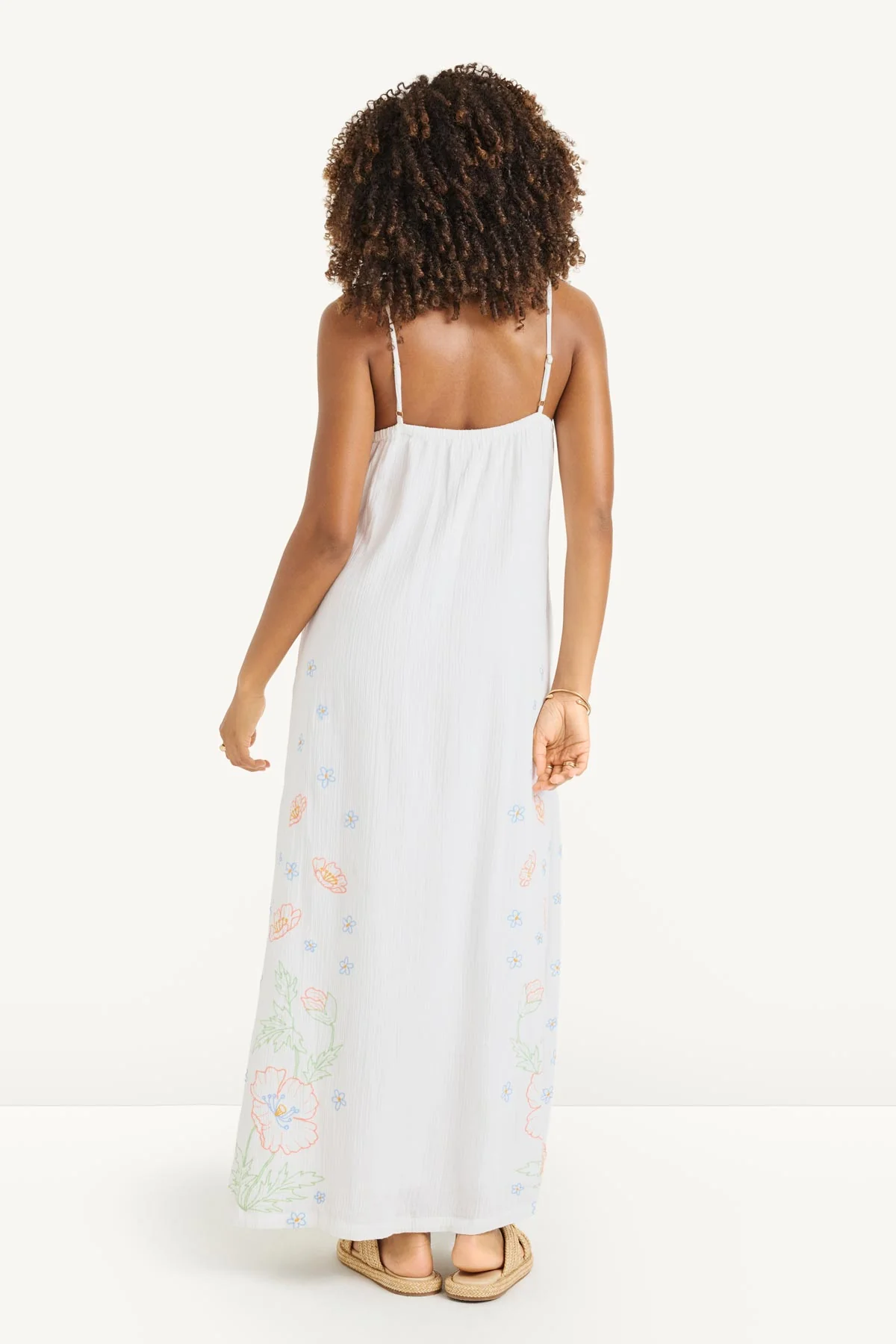 Rhea Dress - White Superbloom Cotton - Image 4