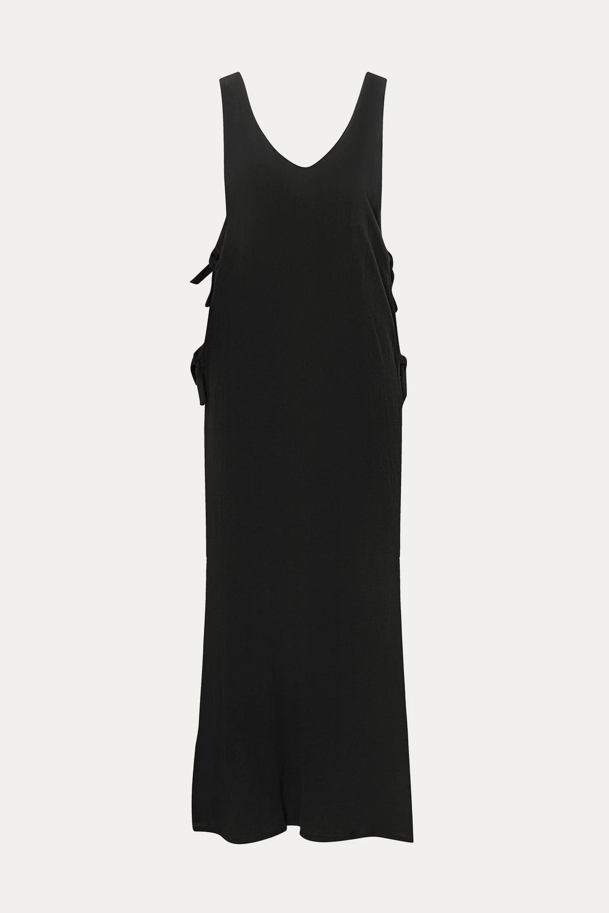Riviera Dress - Black Crinkle Linen - Image 4