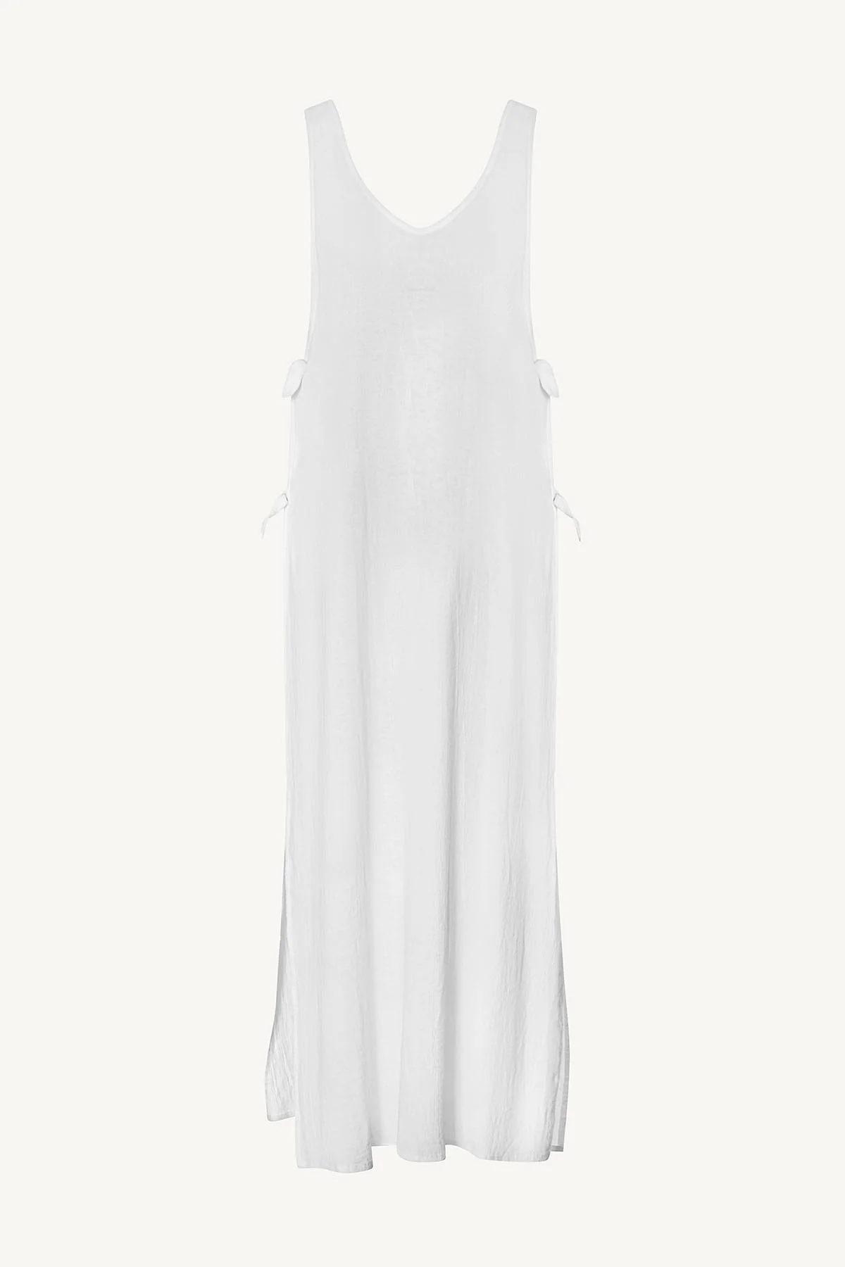Riviera Dress - White Crinkle Linen - Image 8