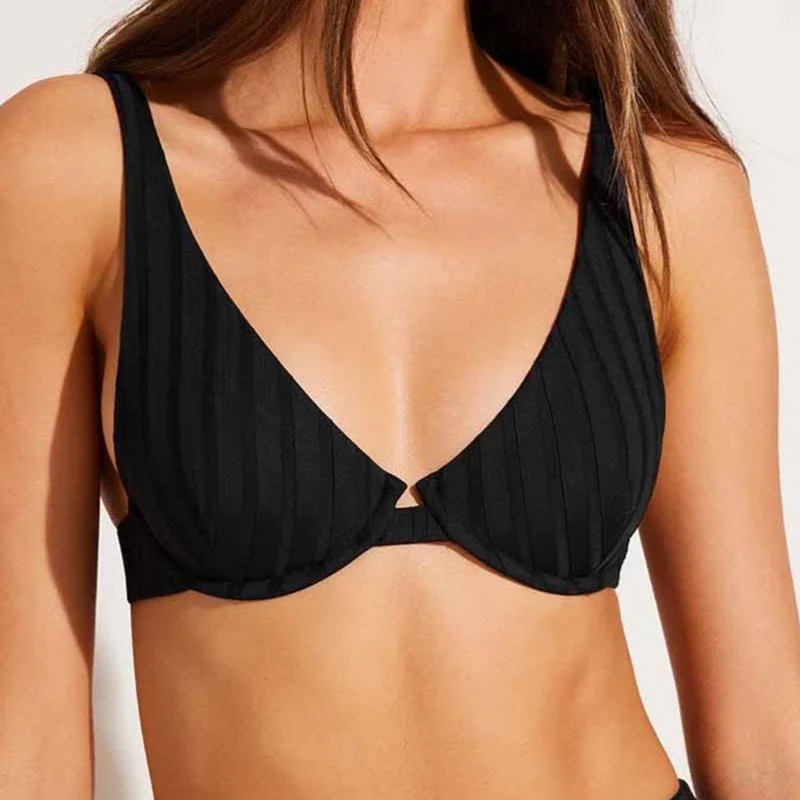 Rossi Underwire Top - Black SuperRib - Image 4