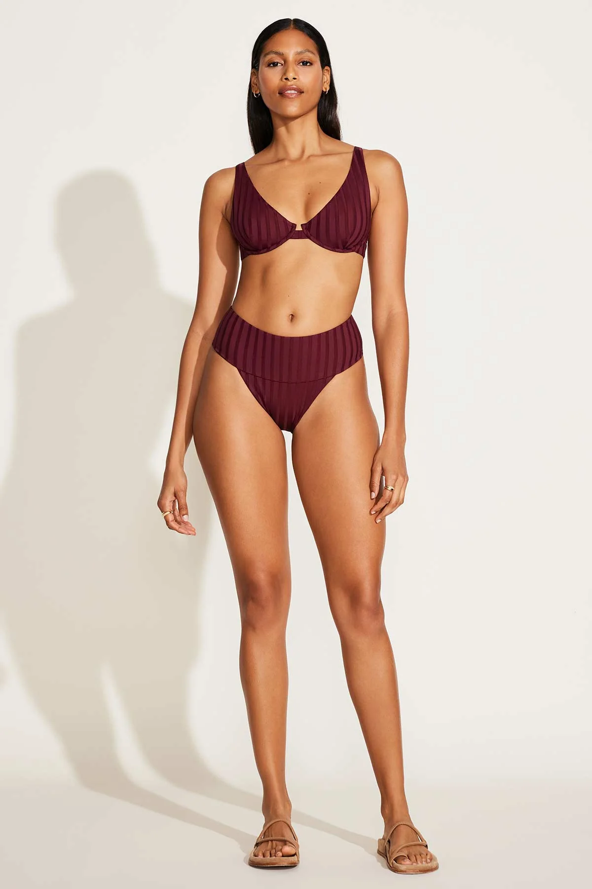 Rossi Underwire Top - Sangria SuperRib - Image 3