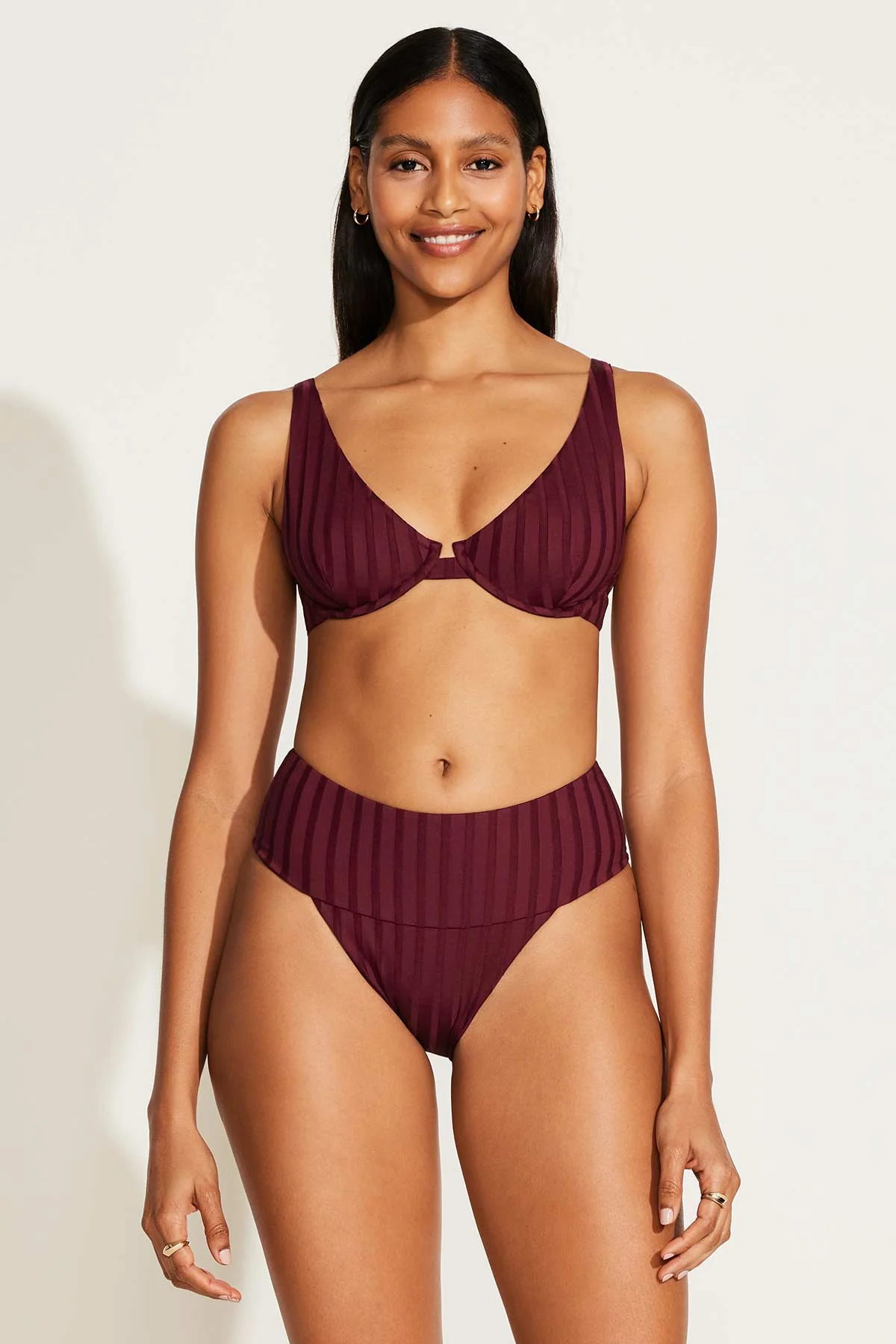 Rossi Underwire Top - Sangria SuperRib - Image 4