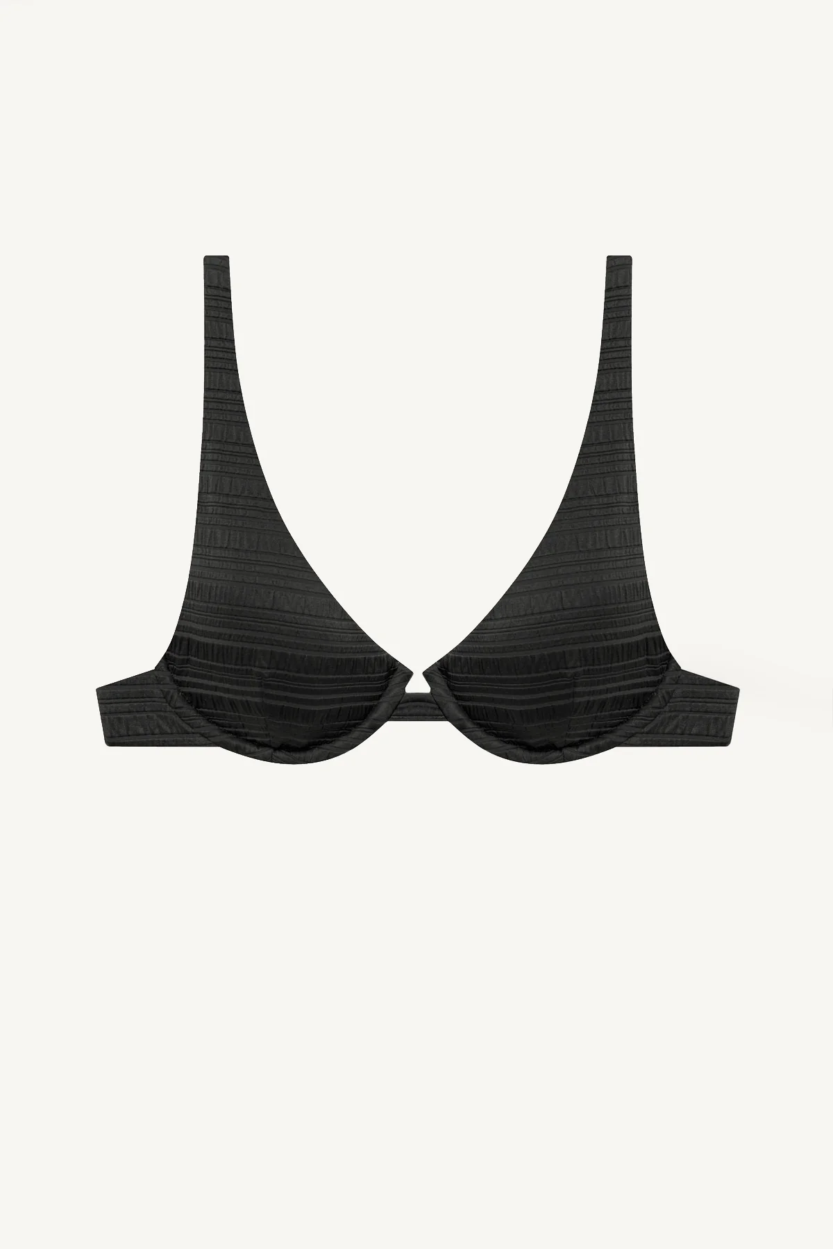 Rossi Underwire Top - Black Seersucker Stripe - Image 7