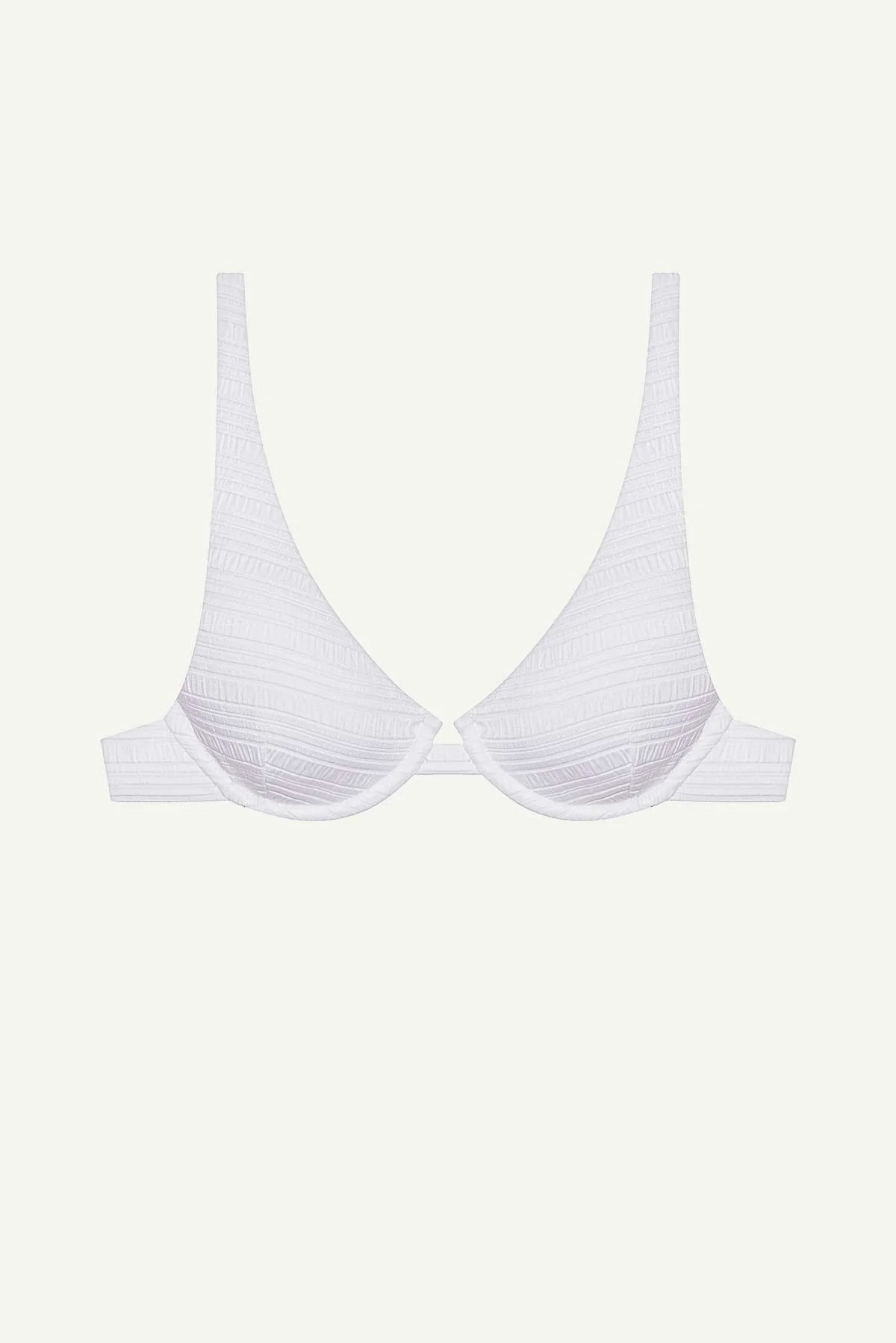 Rossi Underwire Top - White Seersucker Stripe - Image 5