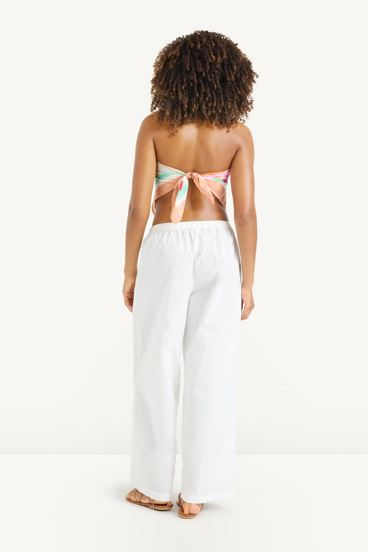 Samara Head Scarf - In Bloom Colorblock Cotton Cupro - Image 5