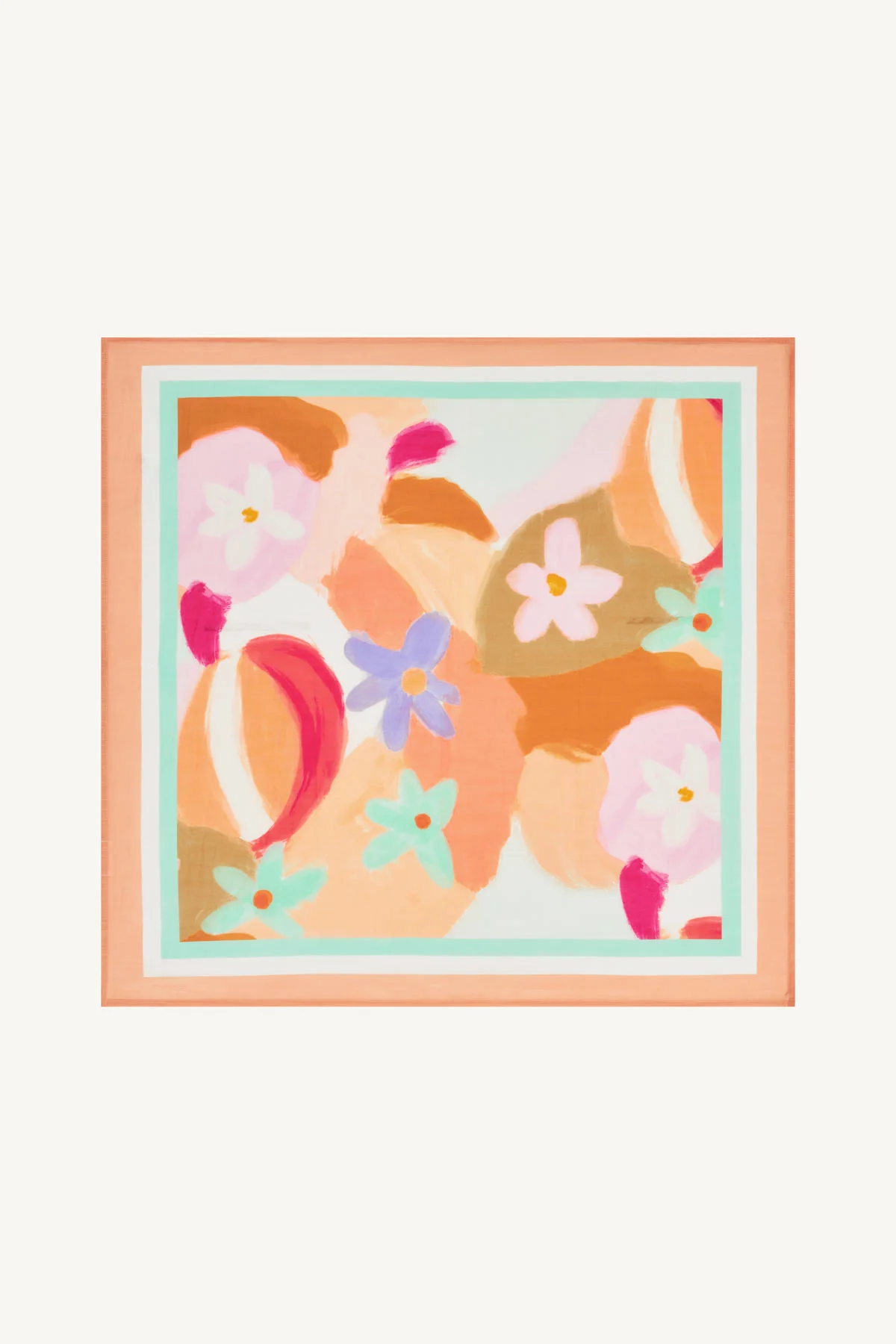 Samara Head Scarf - In Bloom Colorblock Cotton Cupro - Image 6