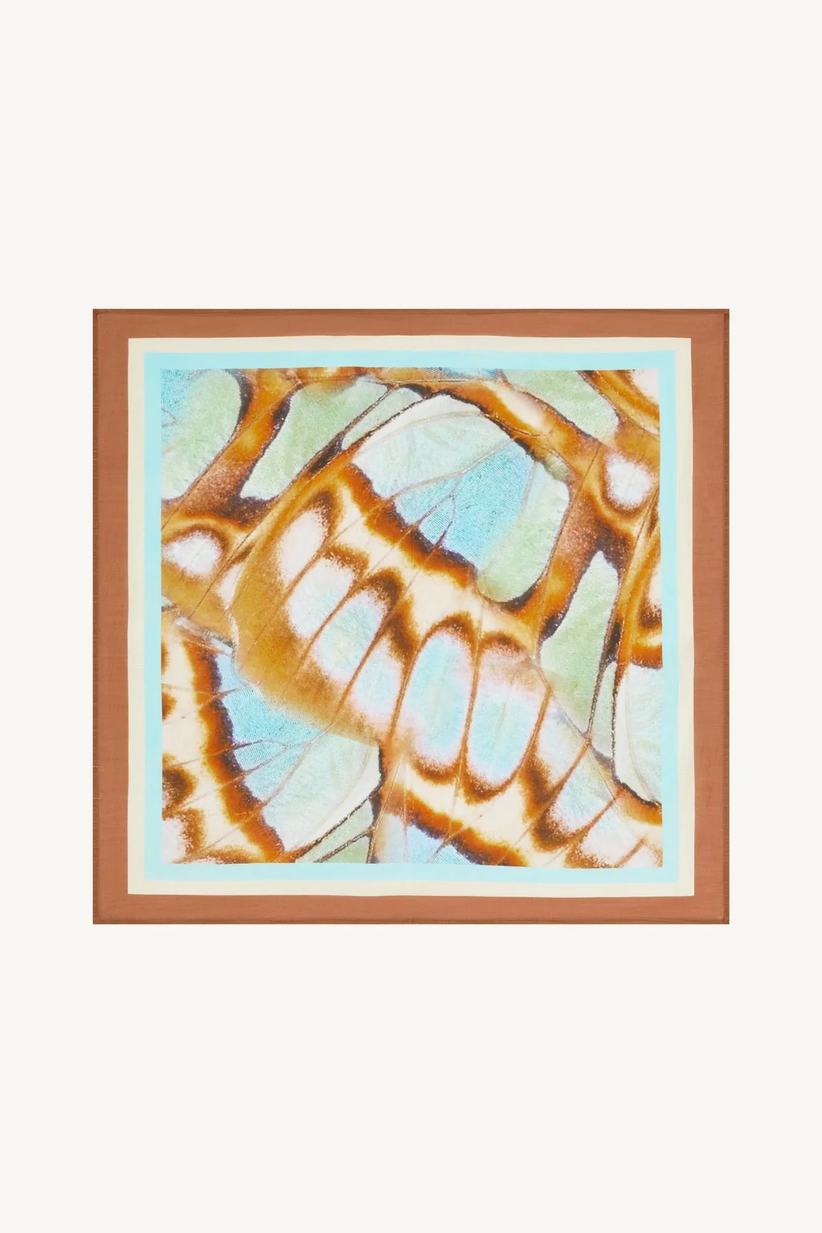 Samara Head Scarf - Malachite Butterfly Cotton Cupro - Image 5