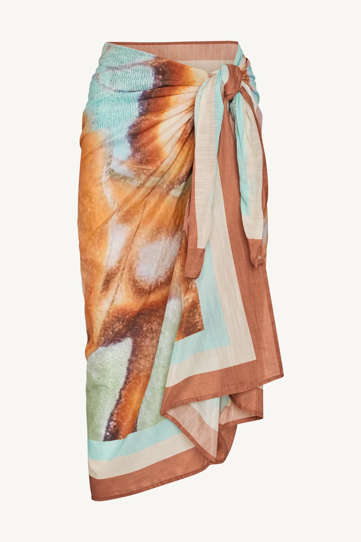 Samara Sarong - Malachite Butterfly Cotton Cupro - Image 7