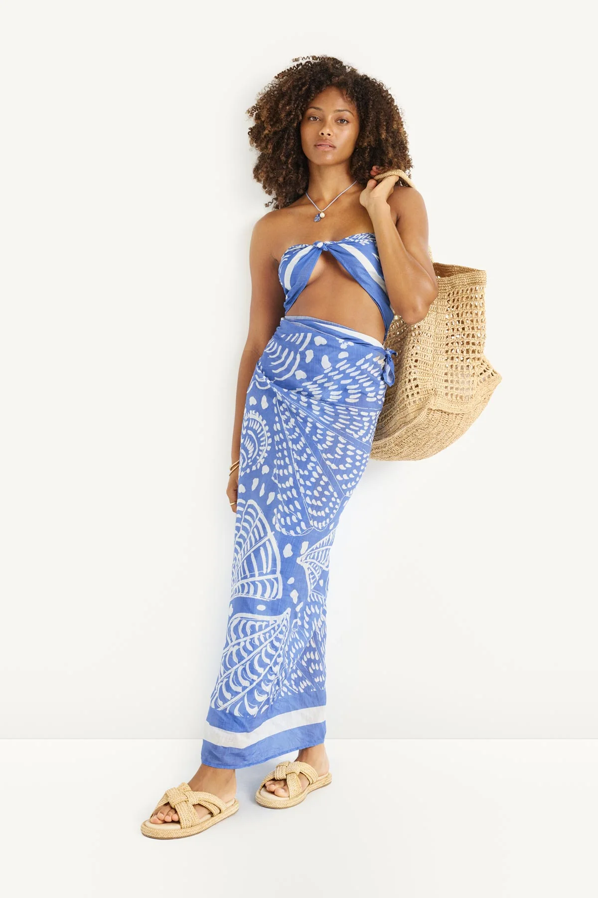 Samara Sarong - Sea Fan Cotton Cupro - Image 4