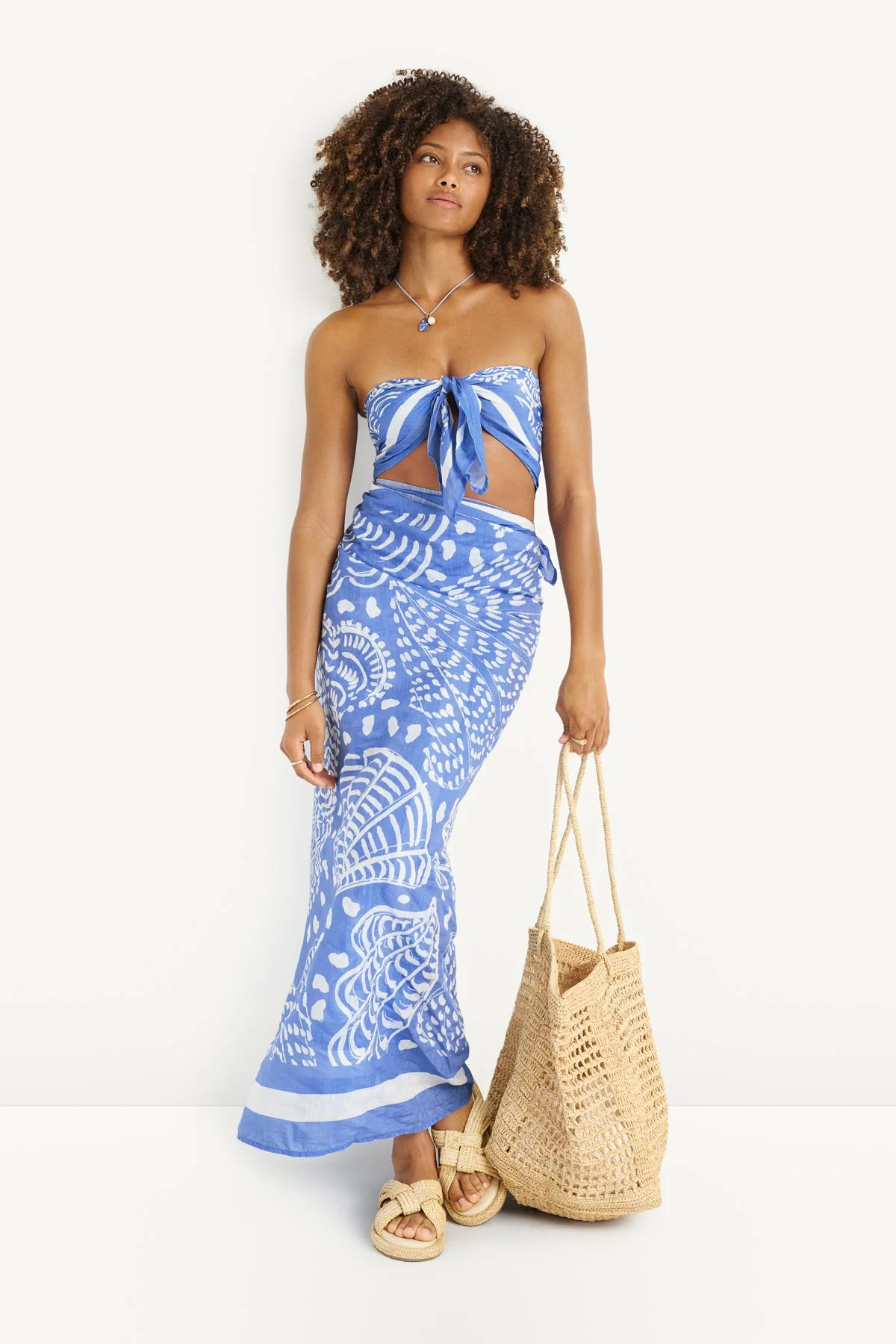 Samara Sarong - Sea Fan Cotton Cupro - Image 5