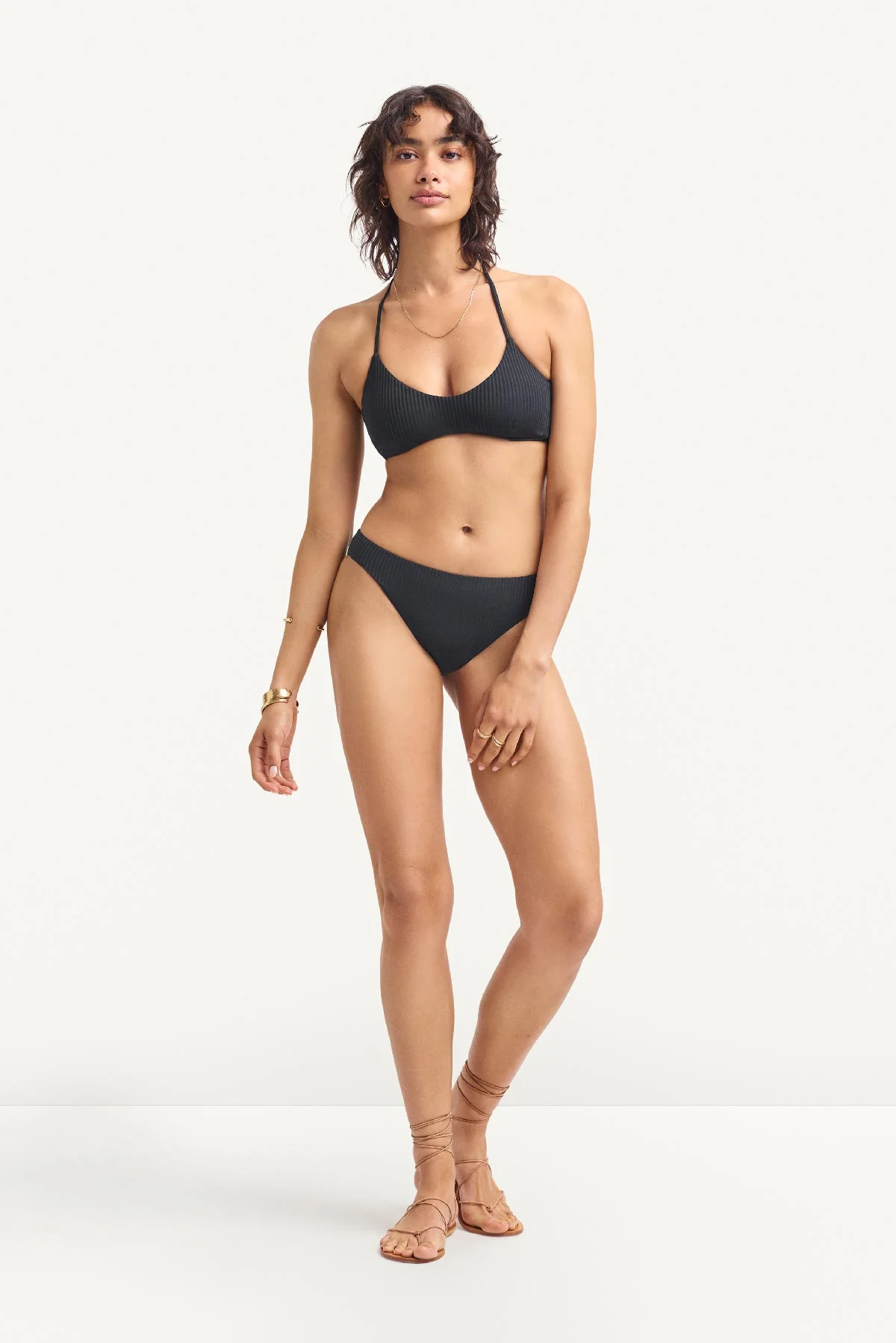 Sierra Bralette Top - Black EcoRib - Image 3
