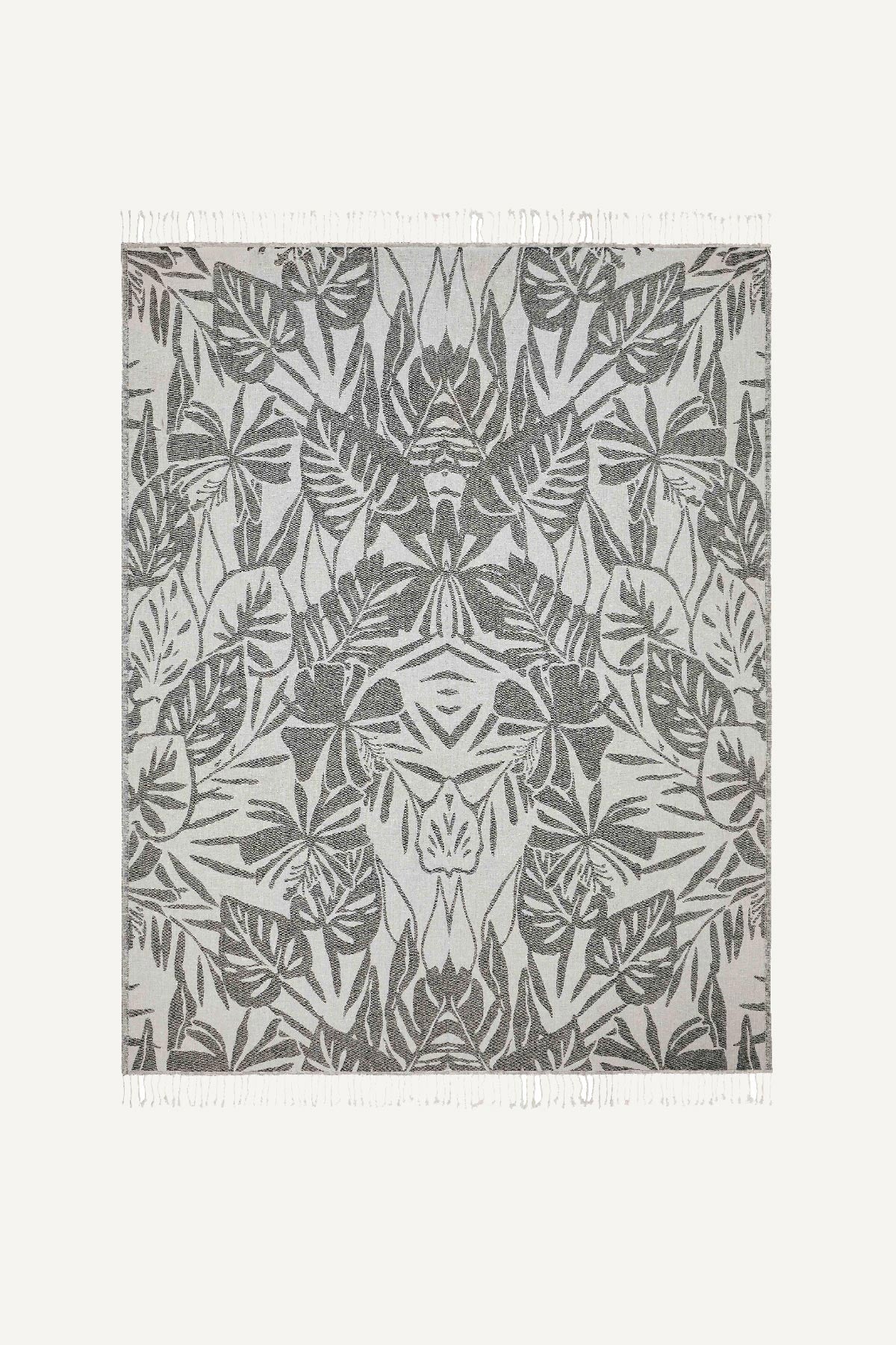 Siesta Beach Blanket - Black Cotton