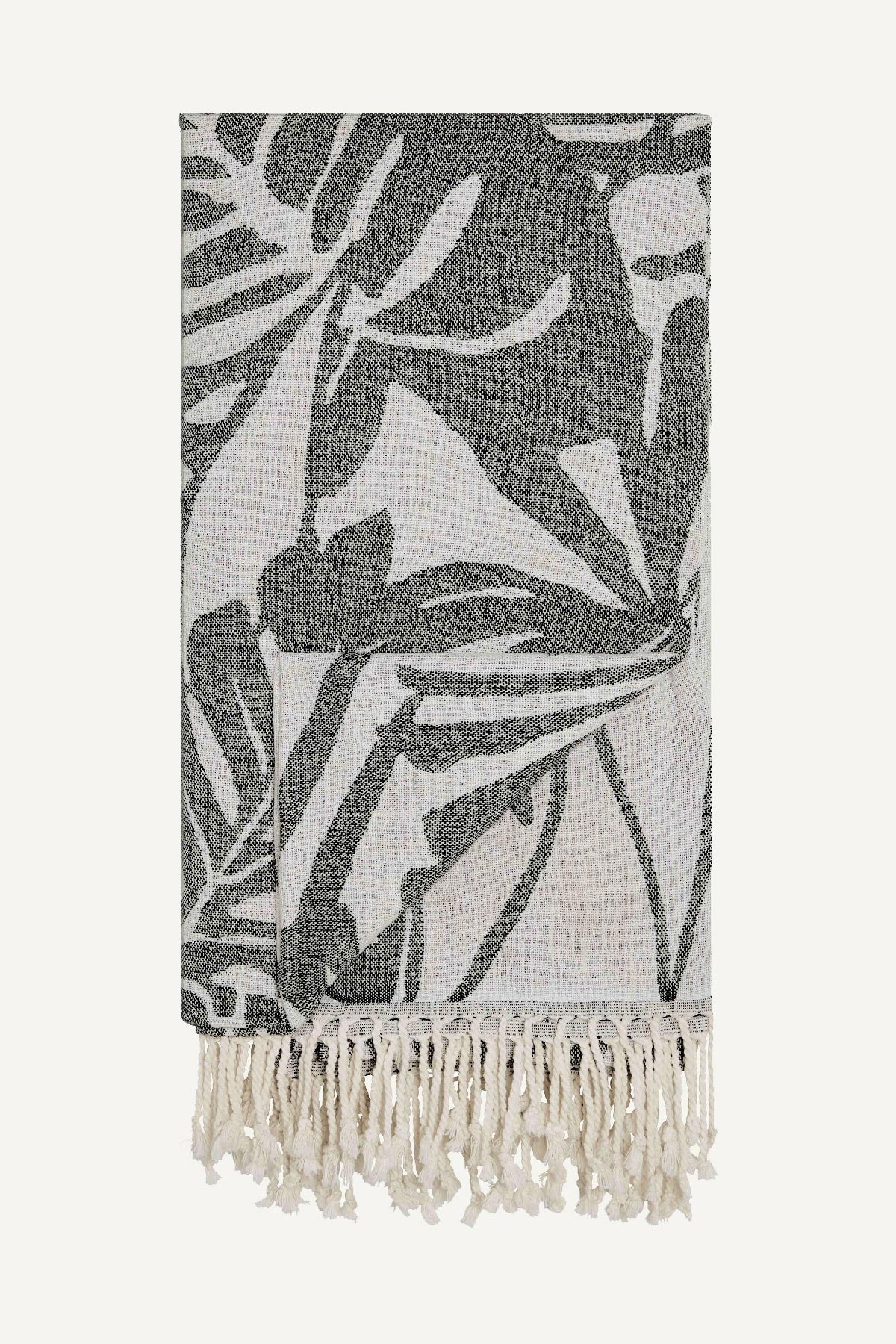 Siesta Beach Blanket - Black Cotton - Image 2