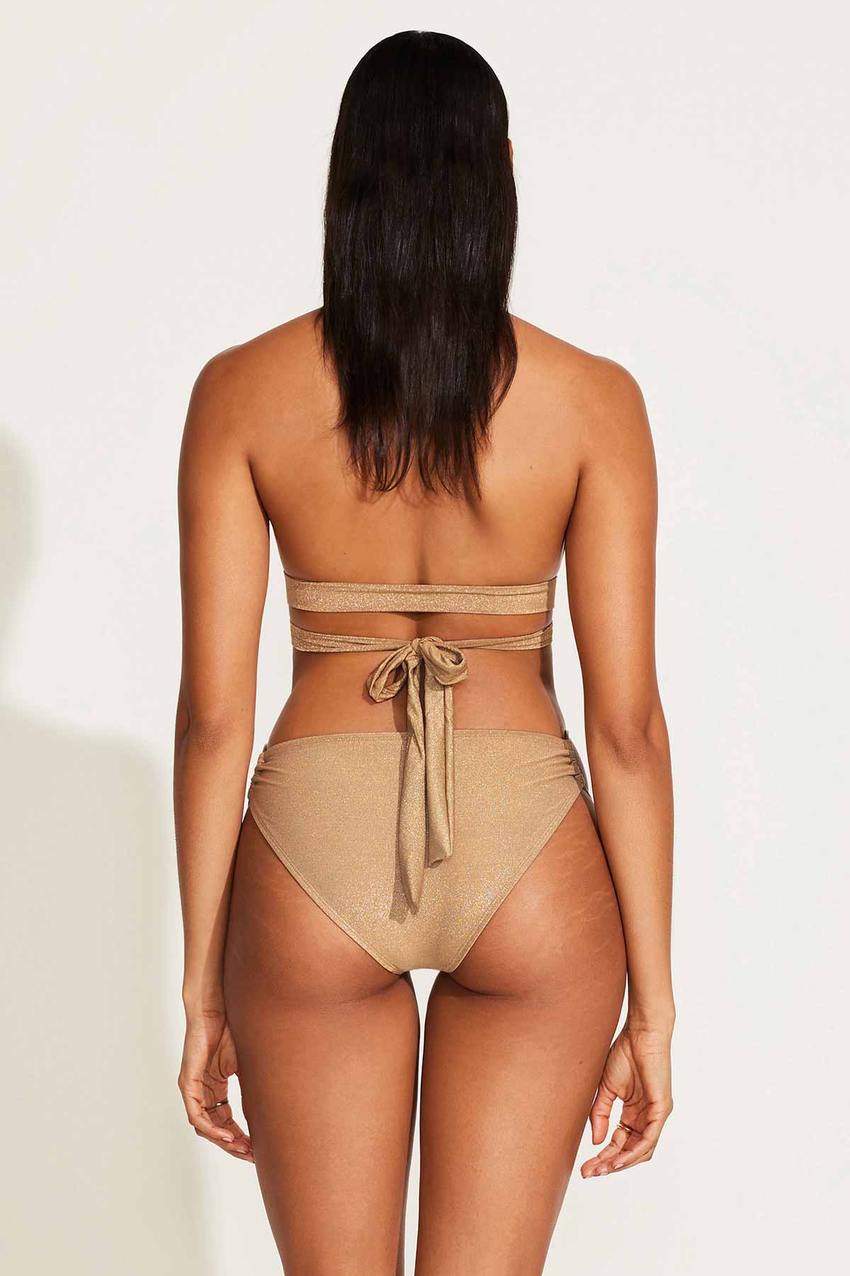 Sirena Wrap Top - Golden Glow Metallic - Image 7