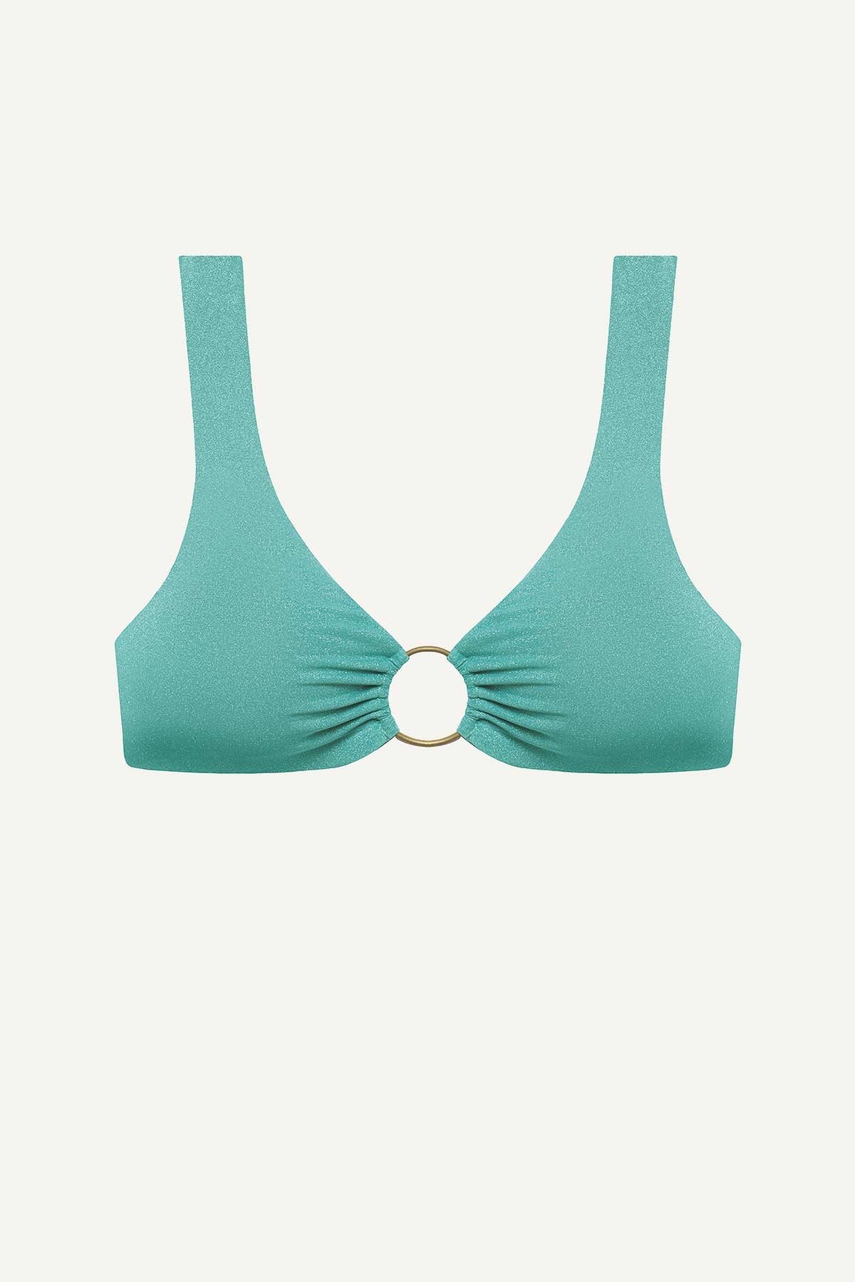 Skylar Top - Aqua Metallic - Image 5