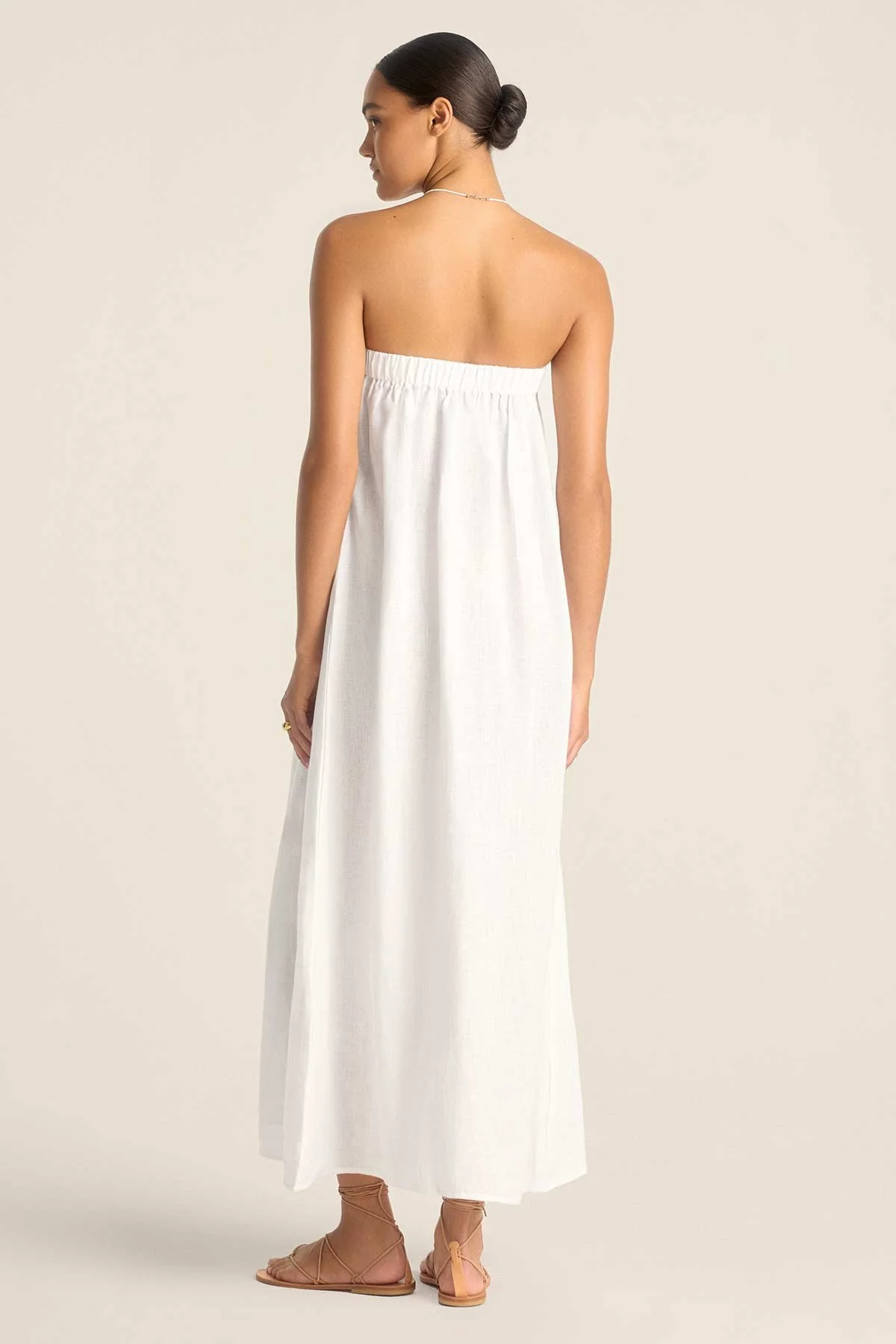 Soleil Dress - White EcoLinen - Image 4
