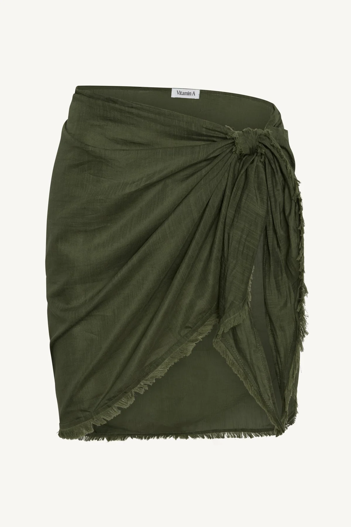 Soleil Sarong - Olive Cotton Cupro - Image 5