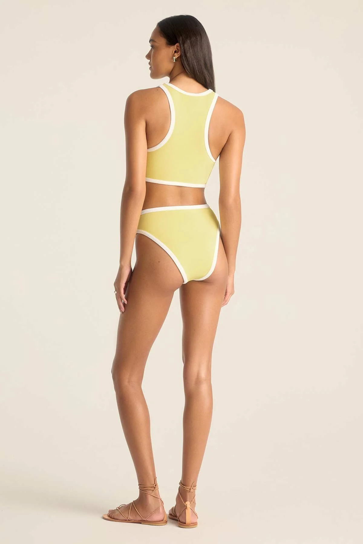Summer Crop Top - Banana Cream Beachside Terry - Image 3