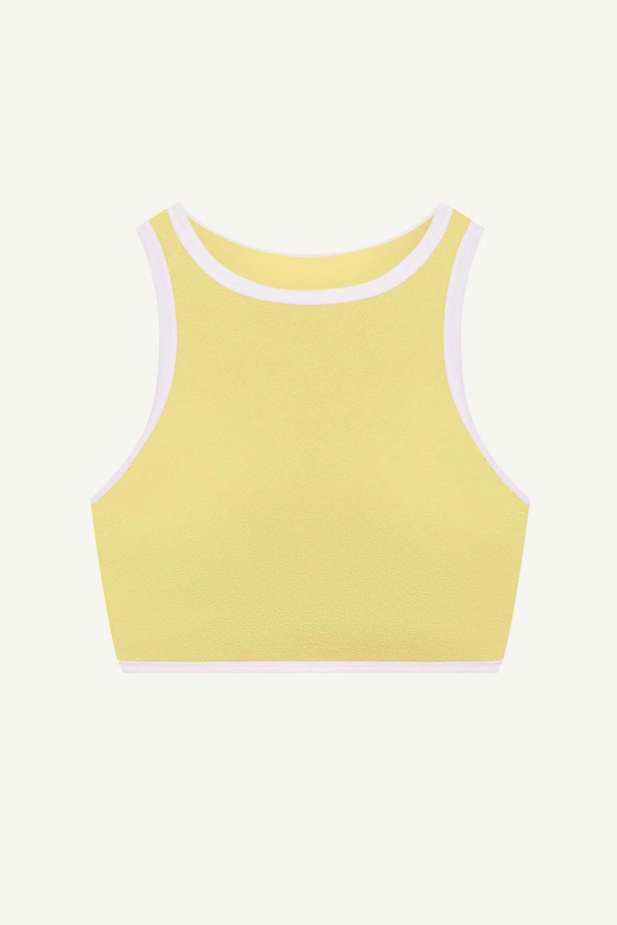 Summer Crop Top - Banana Cream Beachside Terry - Image 4