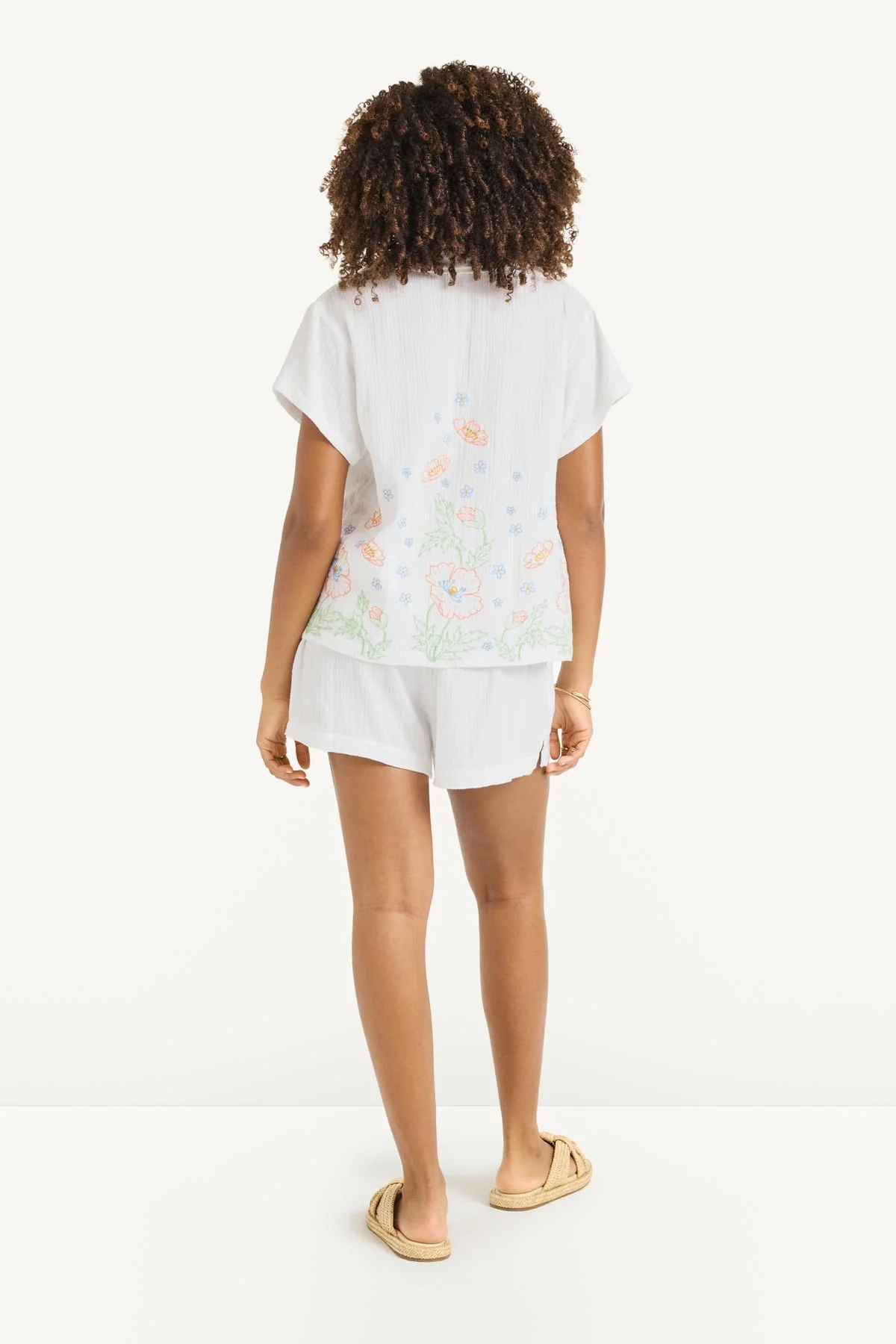 Superbloom Shirt - White Superbloom Cotton - Image 4