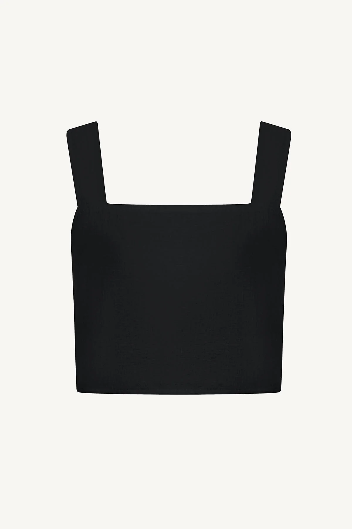 Tallows Crop Top - Black EcoLinen - Image 8