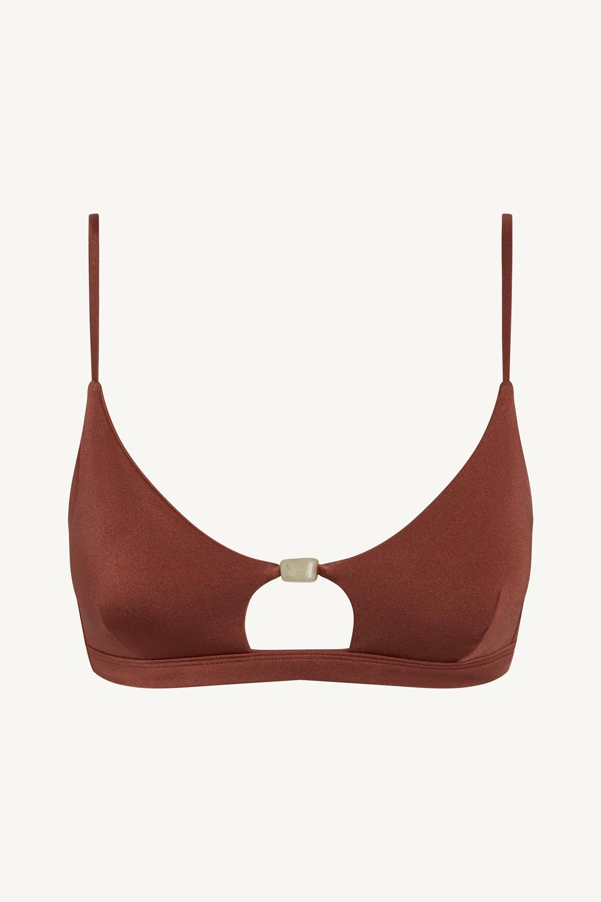 Terra Cutout Bralette Top - Red Ochre EcoShimmer - Image 6