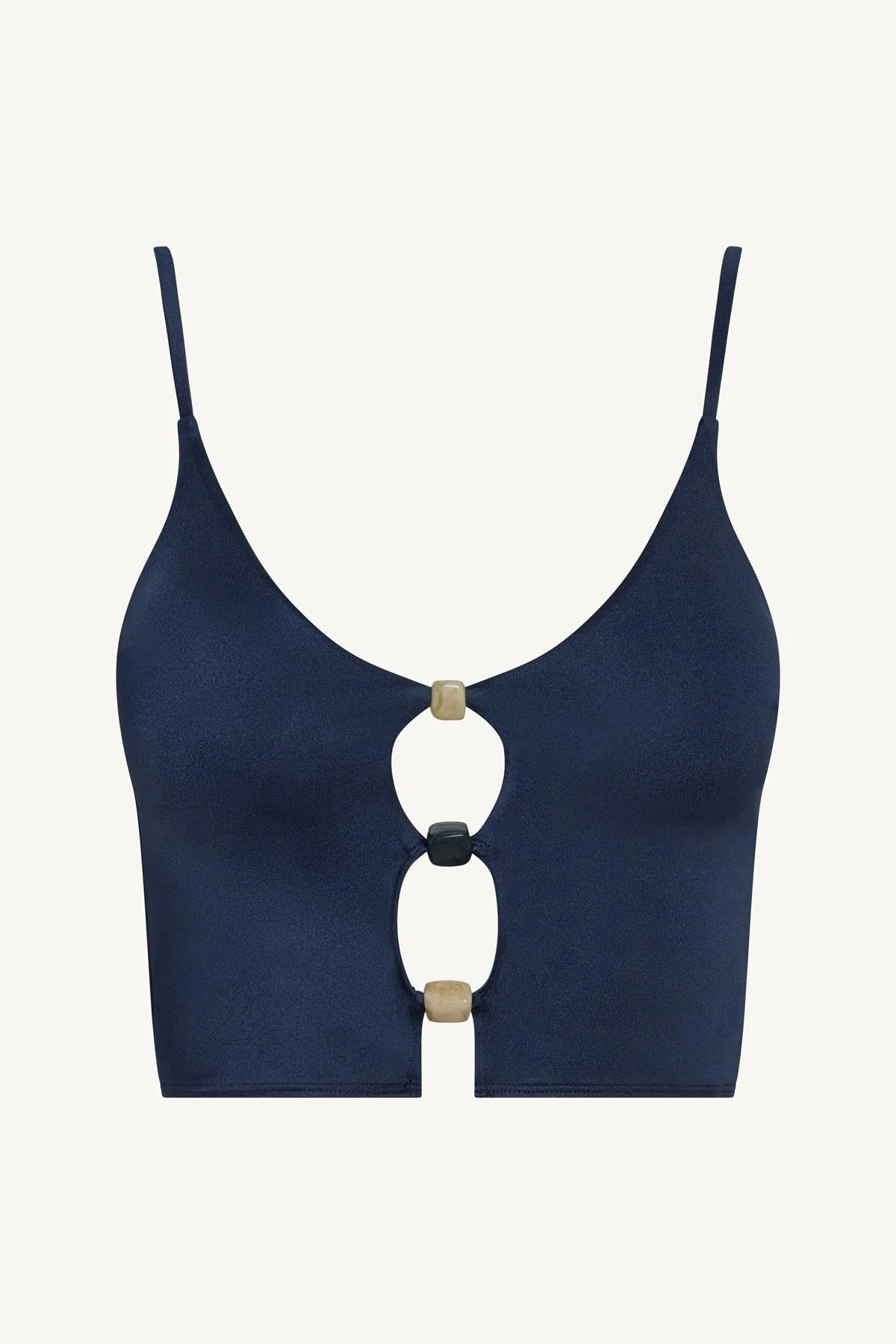 Terra Cut Out Crop Top - Midnight Indigo EcoShimmer - Image 5