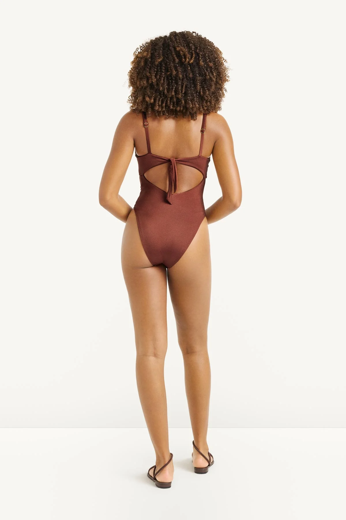 Terra Cut Out One Piece - Red Ochre EcoShimmer - Image 3