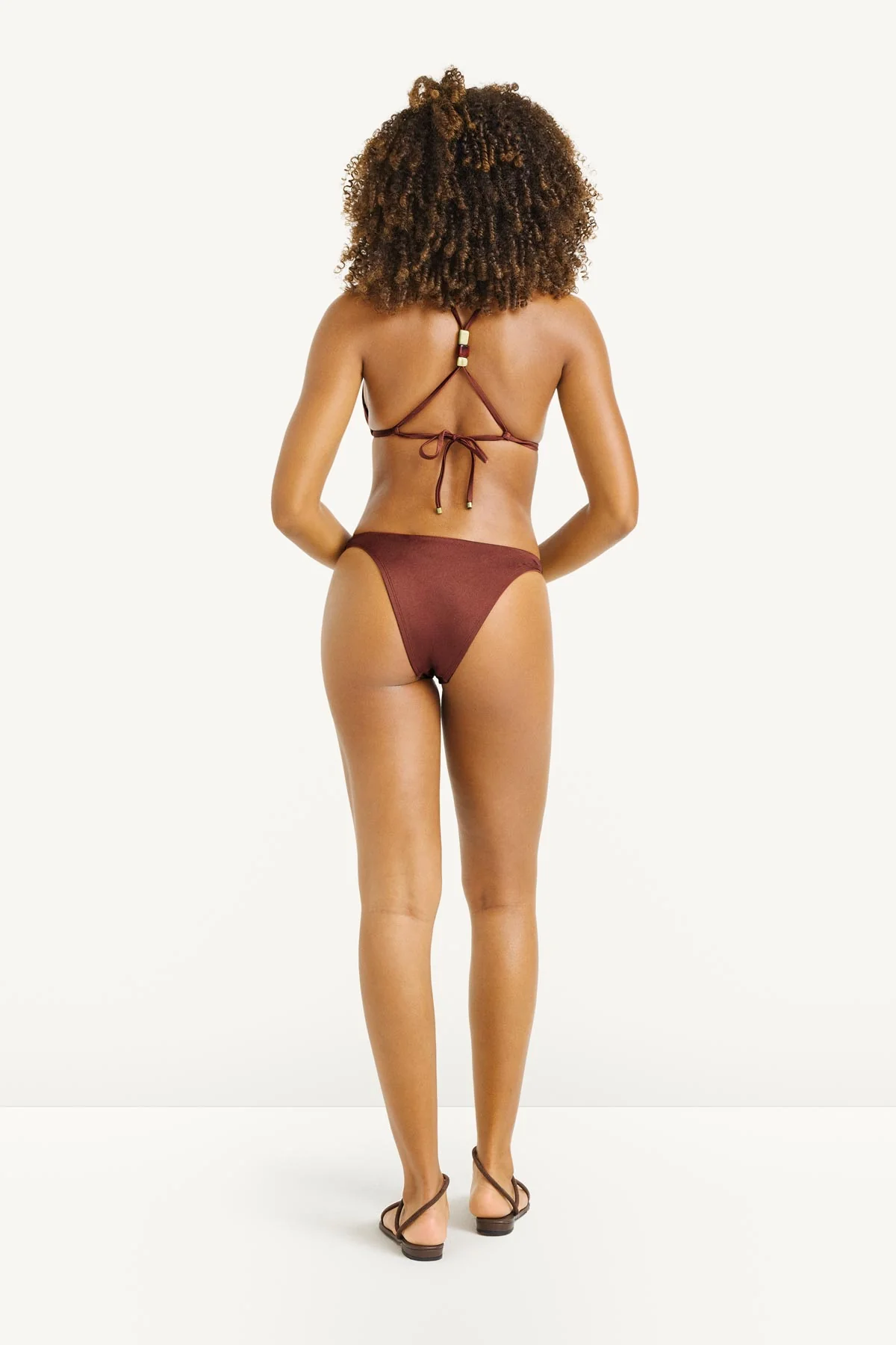 Terra Halter Triangle Top - Red Ochre EcoShimmer - Image 4