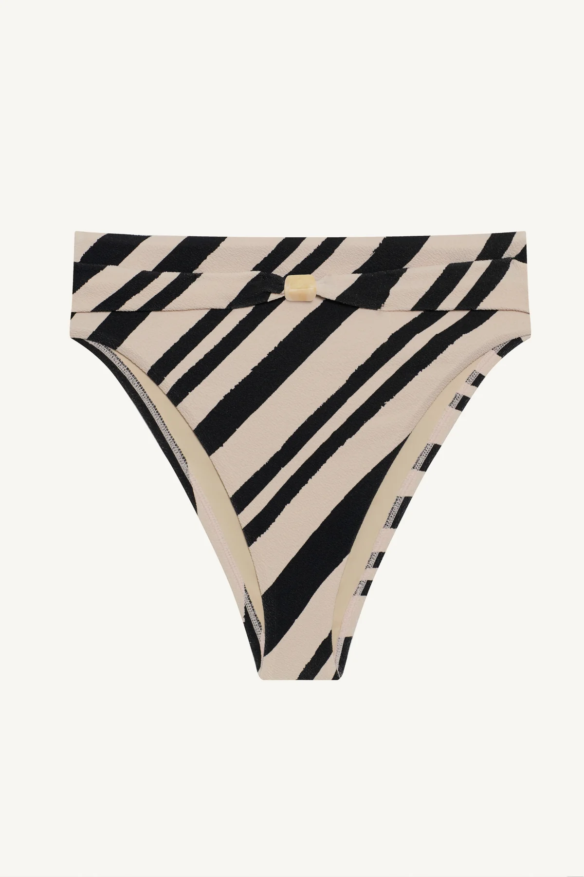 Terra High Waist Bottom - Sandbar Stripe Crepe Texture - Image 6