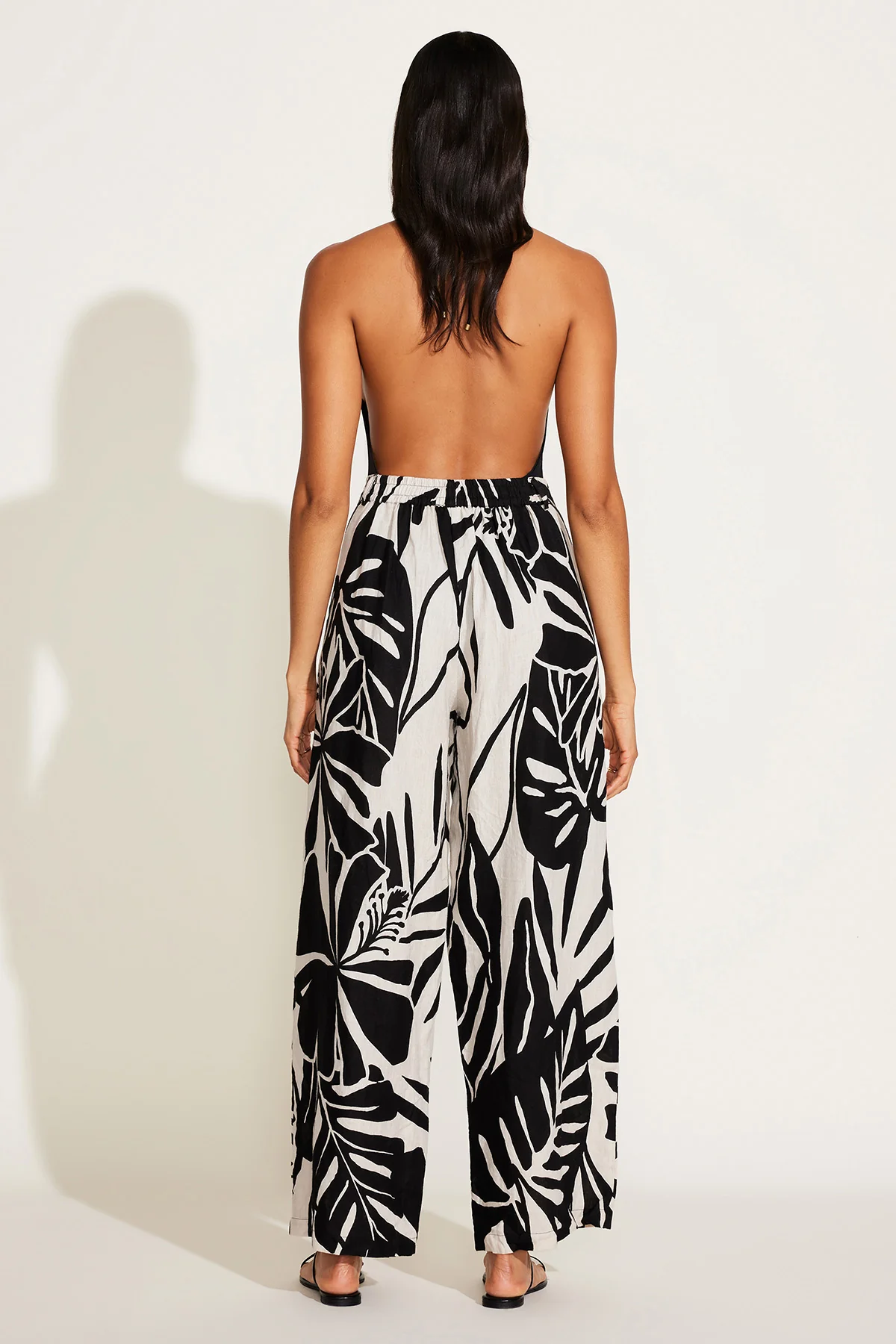 The Getaway Pant - Graphic Jungle EcoLinen - Image 6