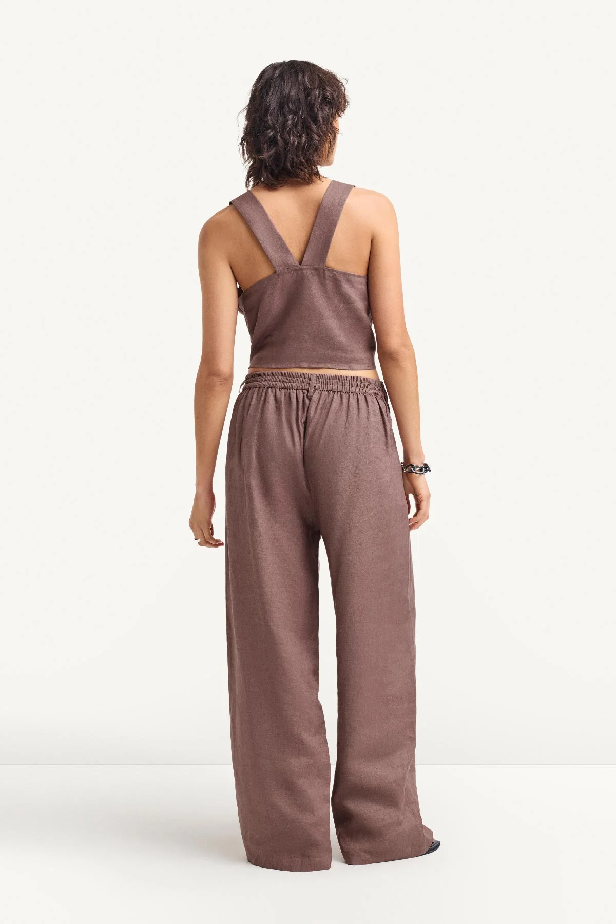 The Getaway Pant - Mocha EcoLinen - Image 4