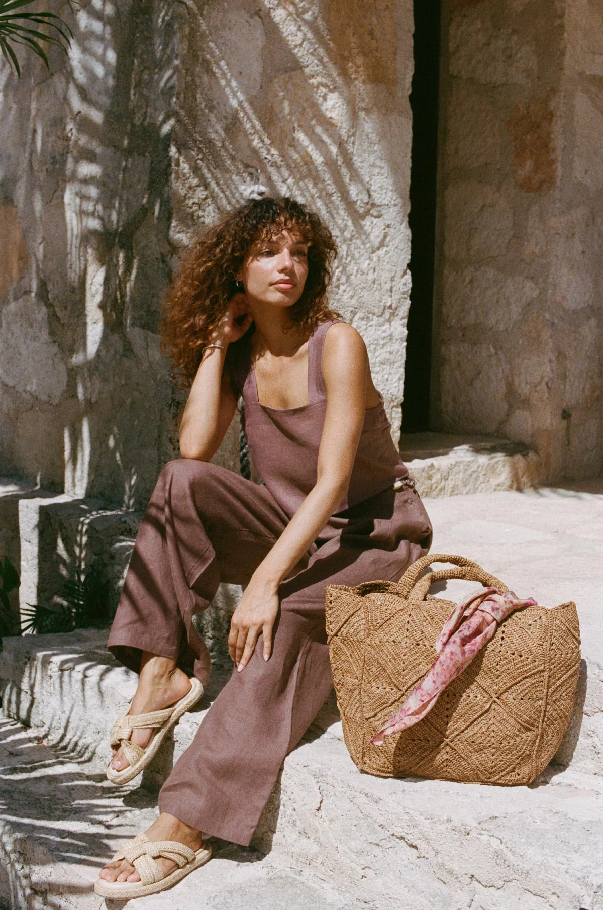The Getaway Pant - Mocha EcoLinen - Image 5