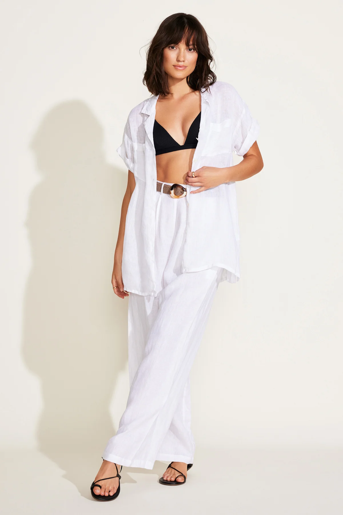 The Getaway Pant - White EcoLinen - Image 5