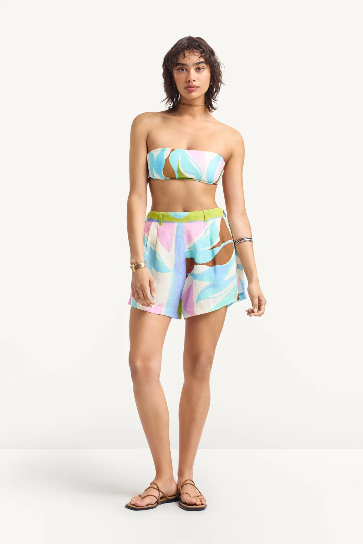 The Getaway Short - Coast Colorblock Ecolinen - Image 5