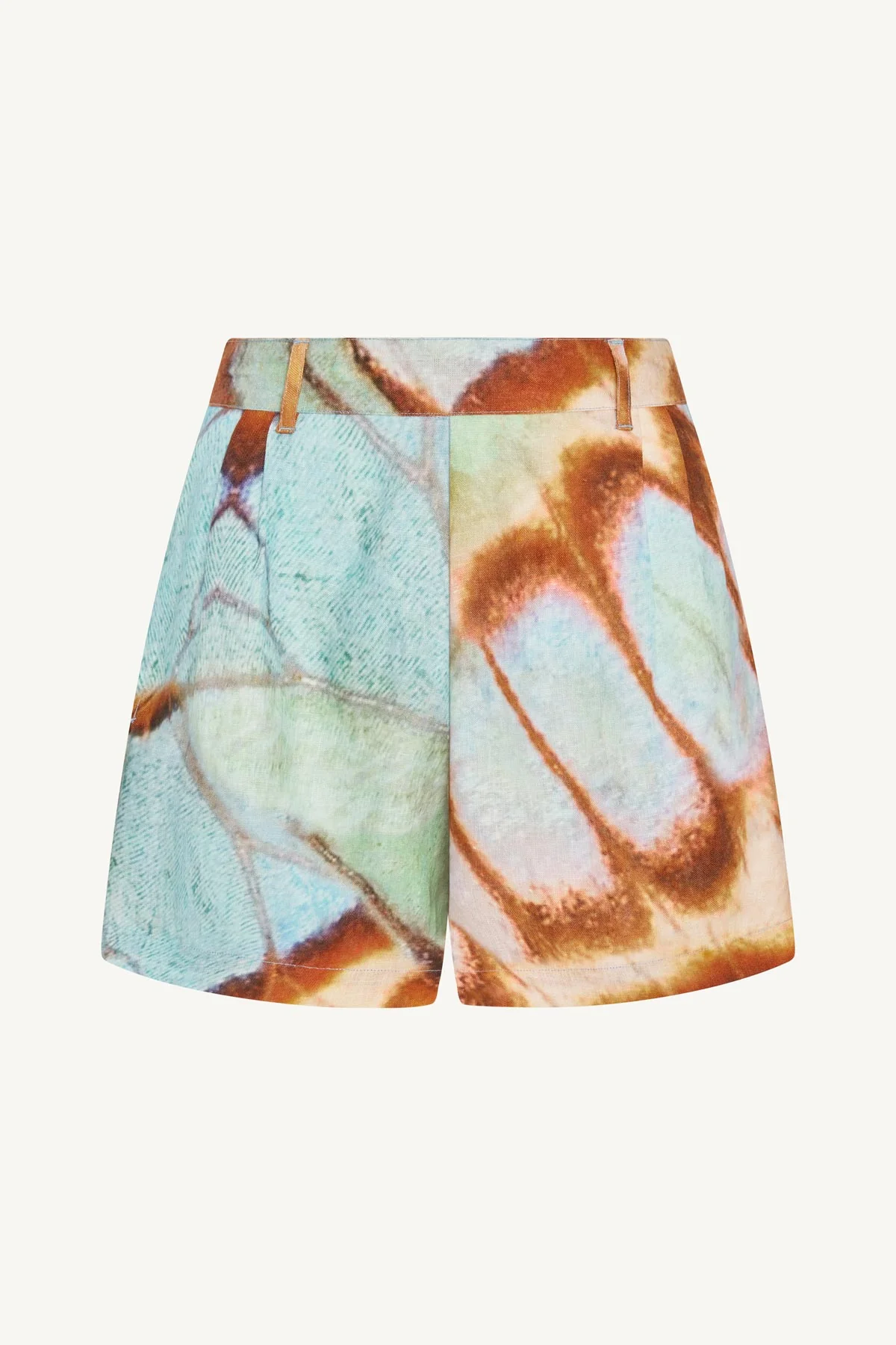 The Getaway Short - Malachite Butterfly EcoLinen - Image 4