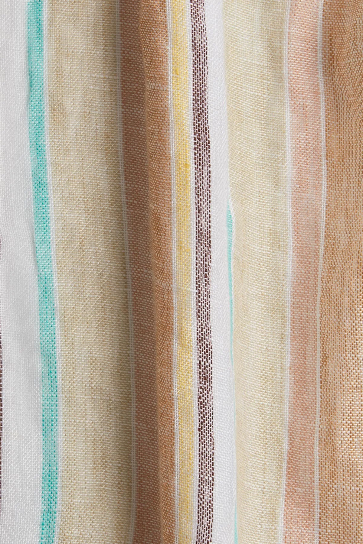 Playa Linen Boyfriend Shirt - Sand Dunes Stripe EcoLinen - Image 5
