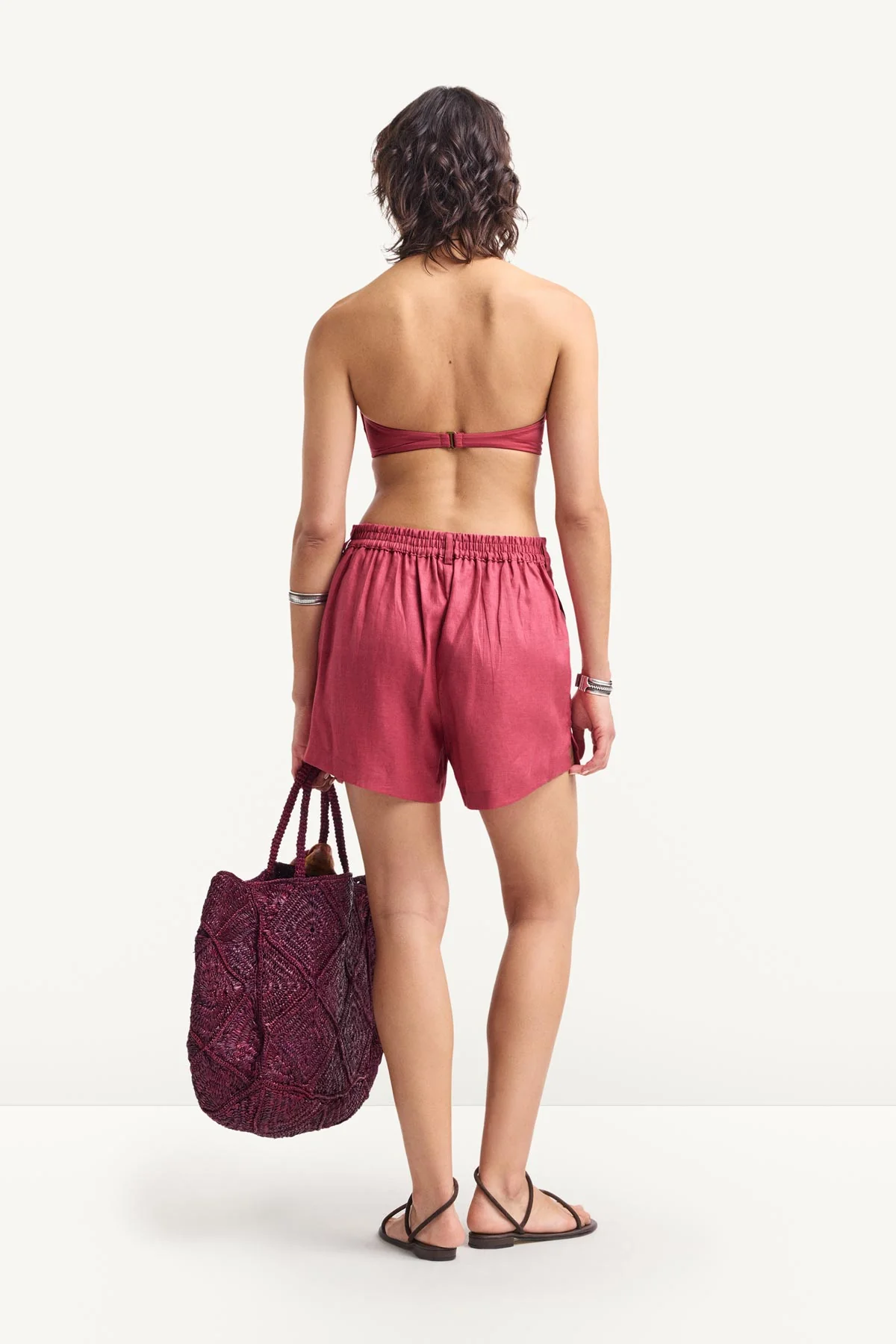 The Getaway Short - Wild Rose Ecolinen - Image 4