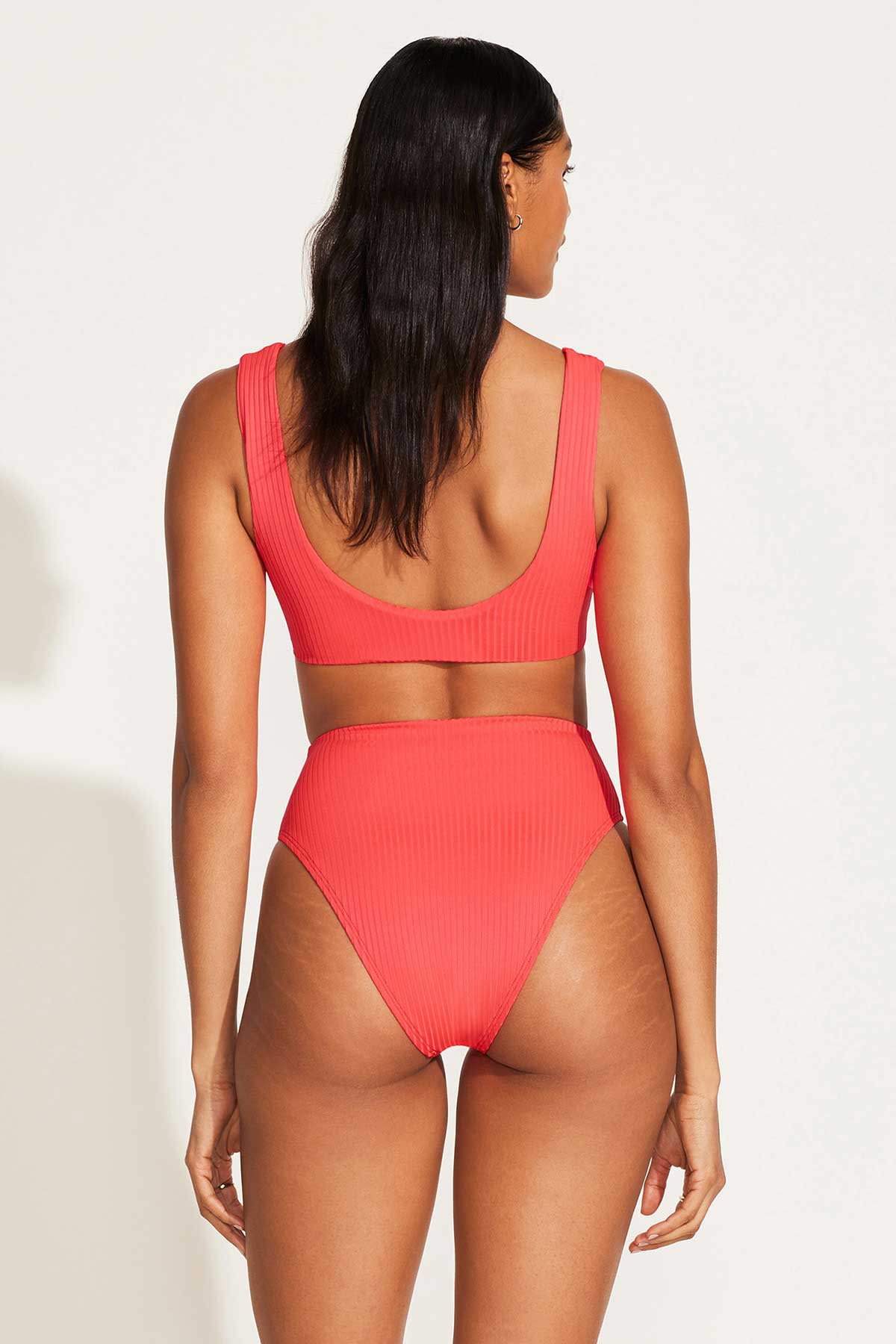 The Icon One Piece - Coral Glow EcoRib BT - Image 4
