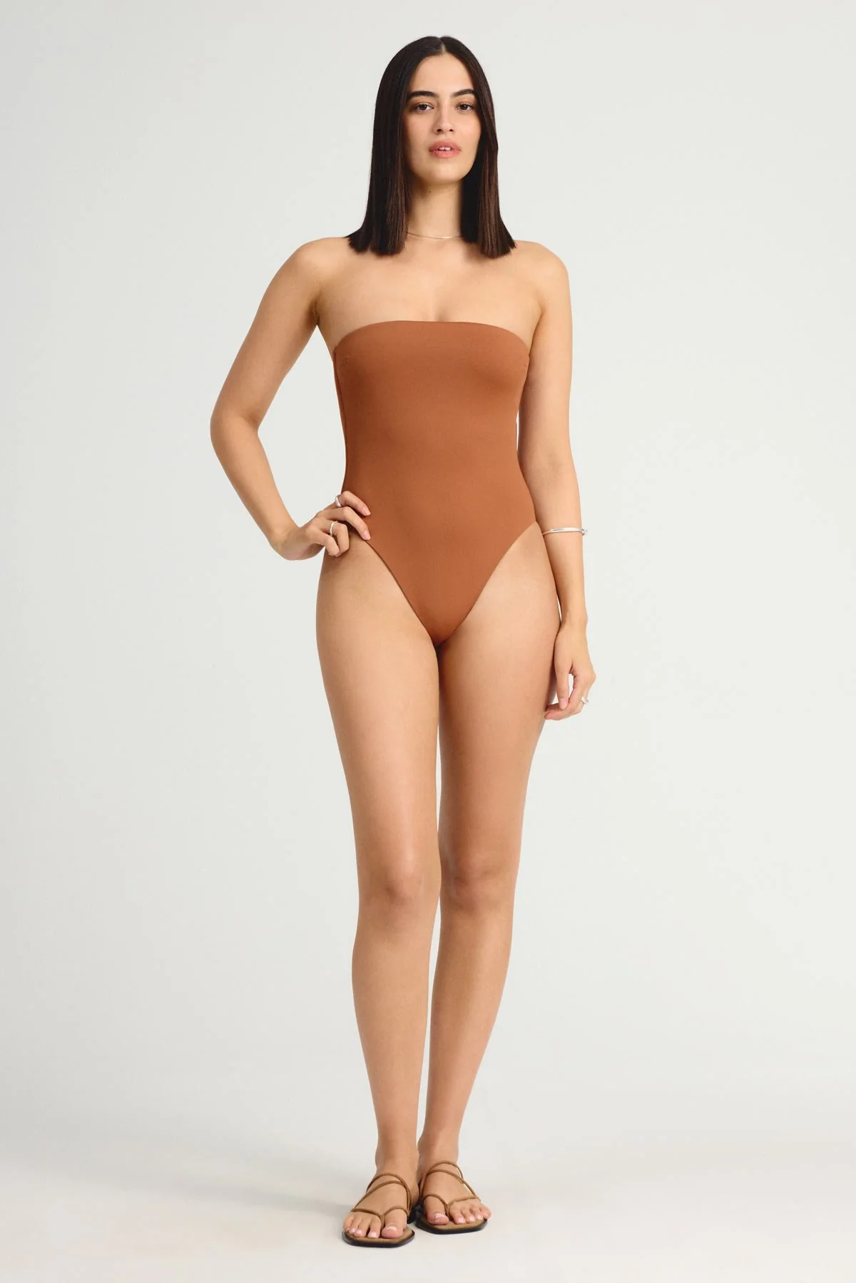 Upcycled Bandeau One Piece - Bourbon EcoLux - Image 3