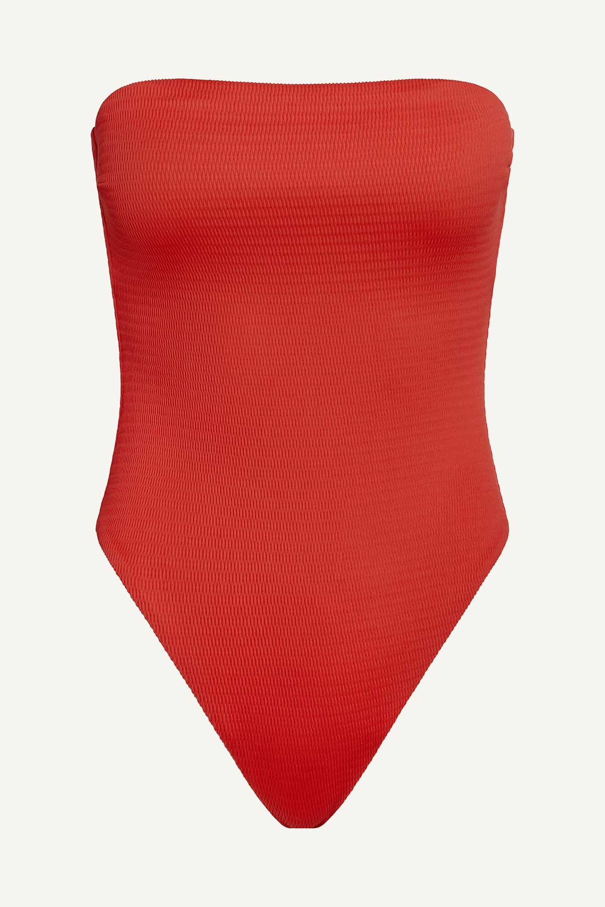 Upcycled Bandeau One Piece - Ruby EcoTex - Image 5