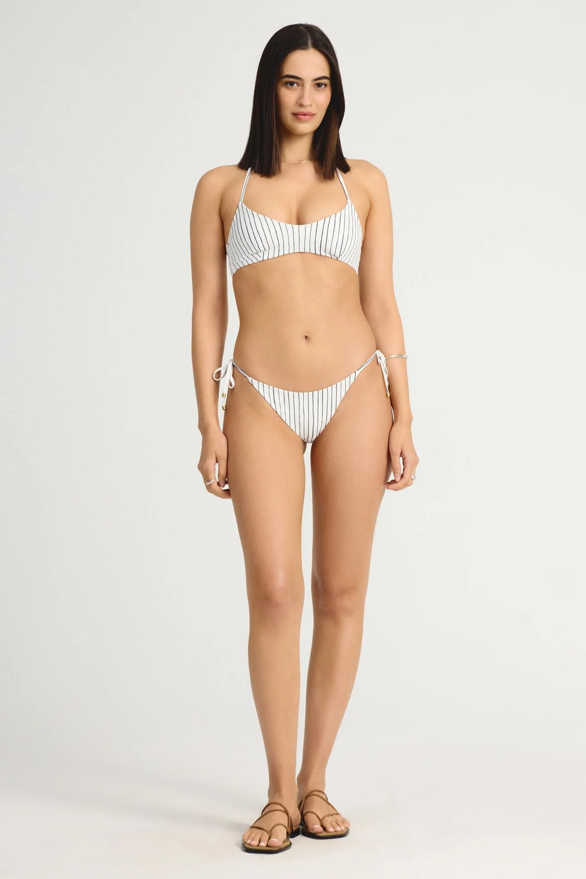 Upcycled Scoop Bralette Top - Bolero Stripe - Image 3