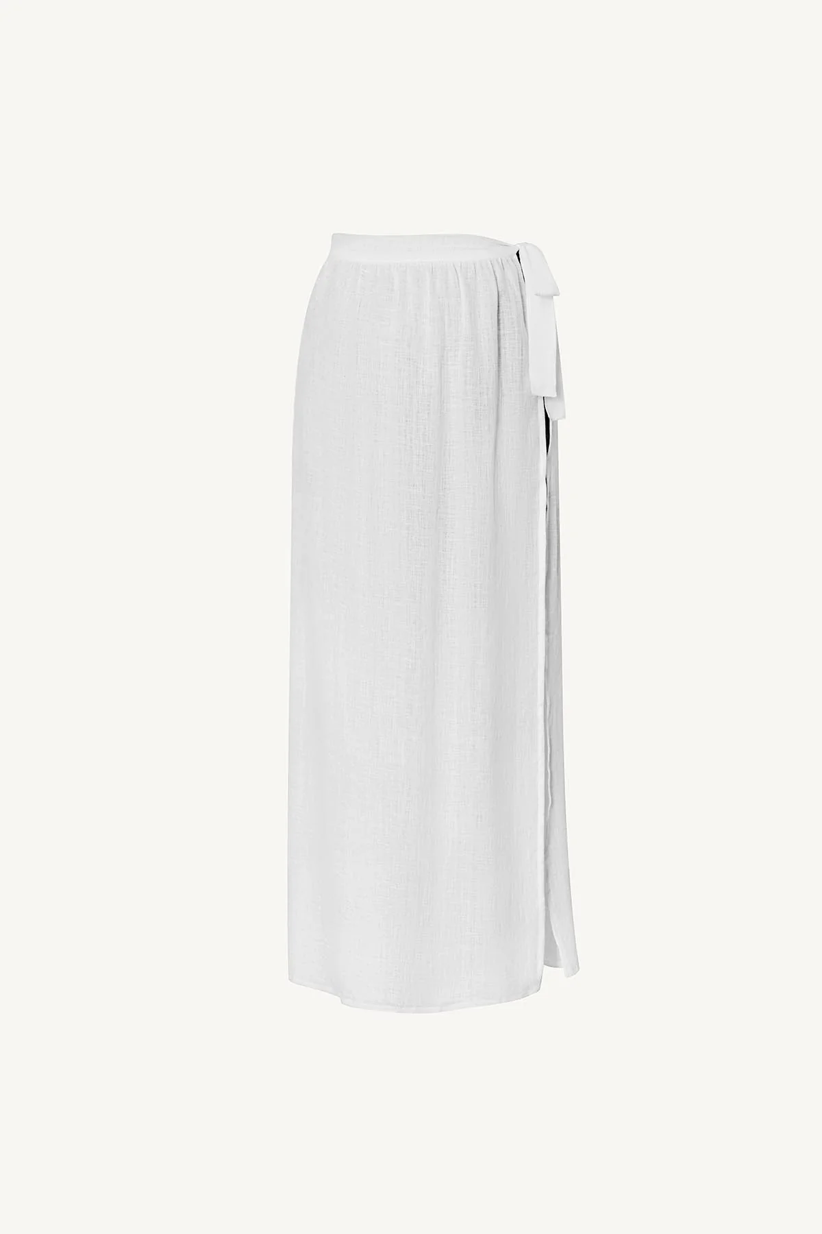 Vera Wrap Skirt - White Ecolinen - Image 5