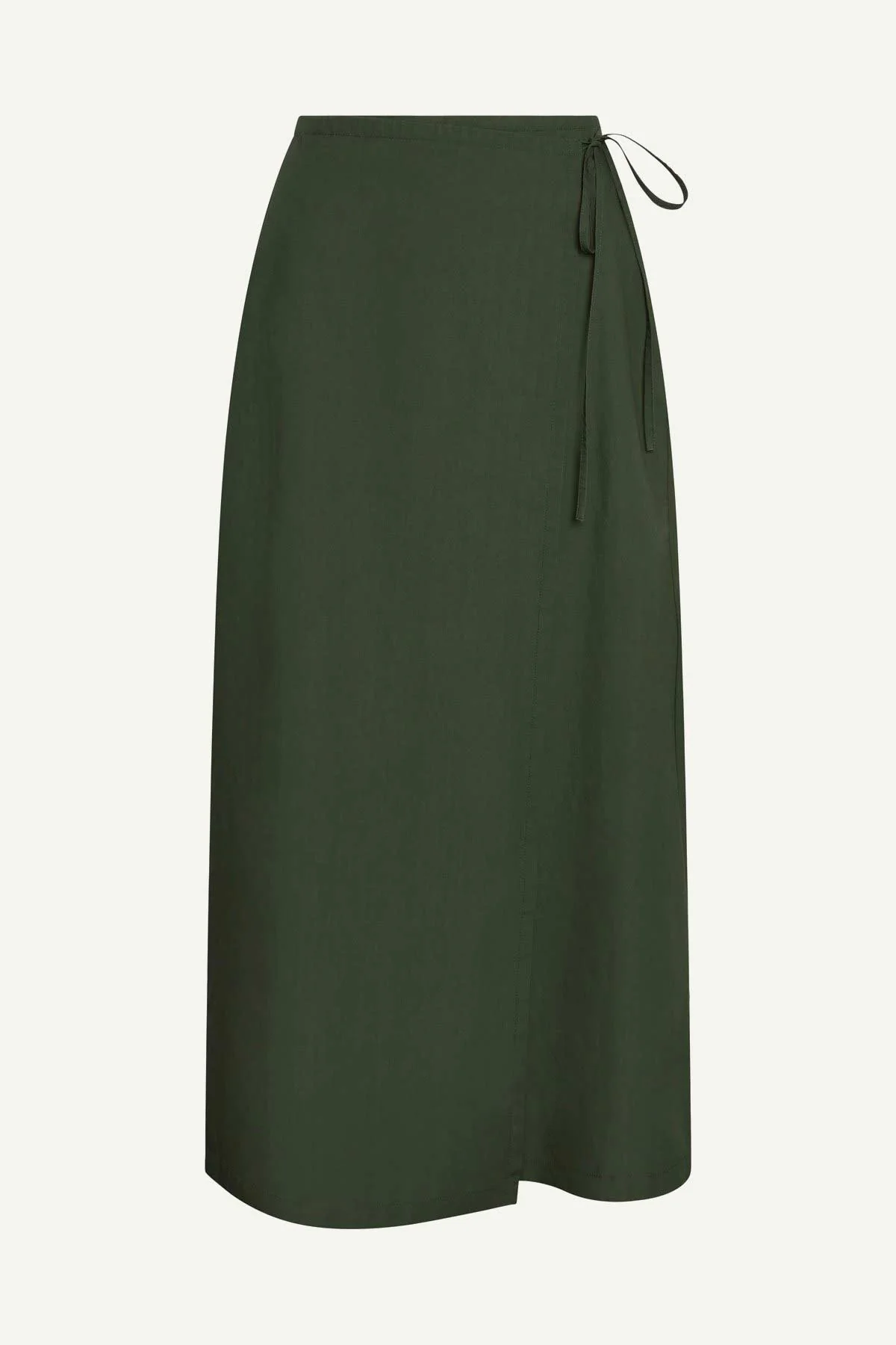 Willa Wrap Skirt - Forest Cotton Poplin - Image 5