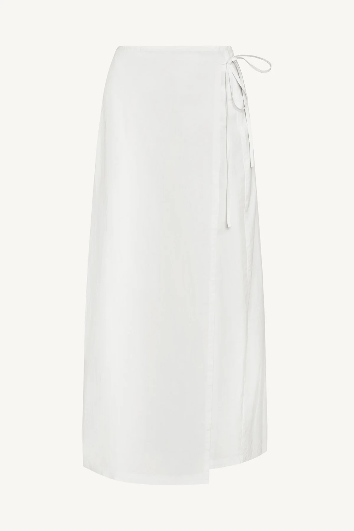 Willa Wrap Skirt - White Cotton Poplin - Image 6