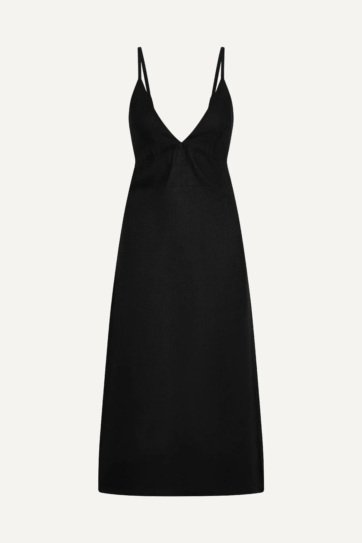 Zella Dress - Black EcoLinen - Image 7