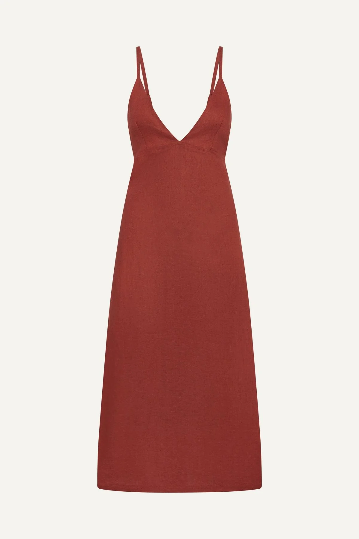 Zella Dress - Deep Madder EcoLinen - Image 6
